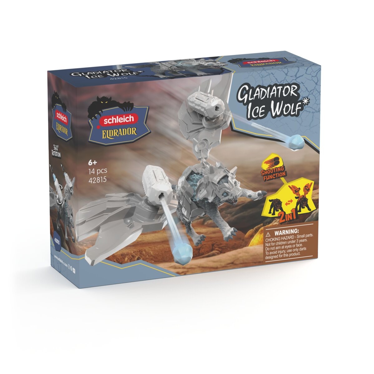 Schleich® Spielfigur »ELDRADOR® CREATURES, Gladiator Eiswolf (42815)«