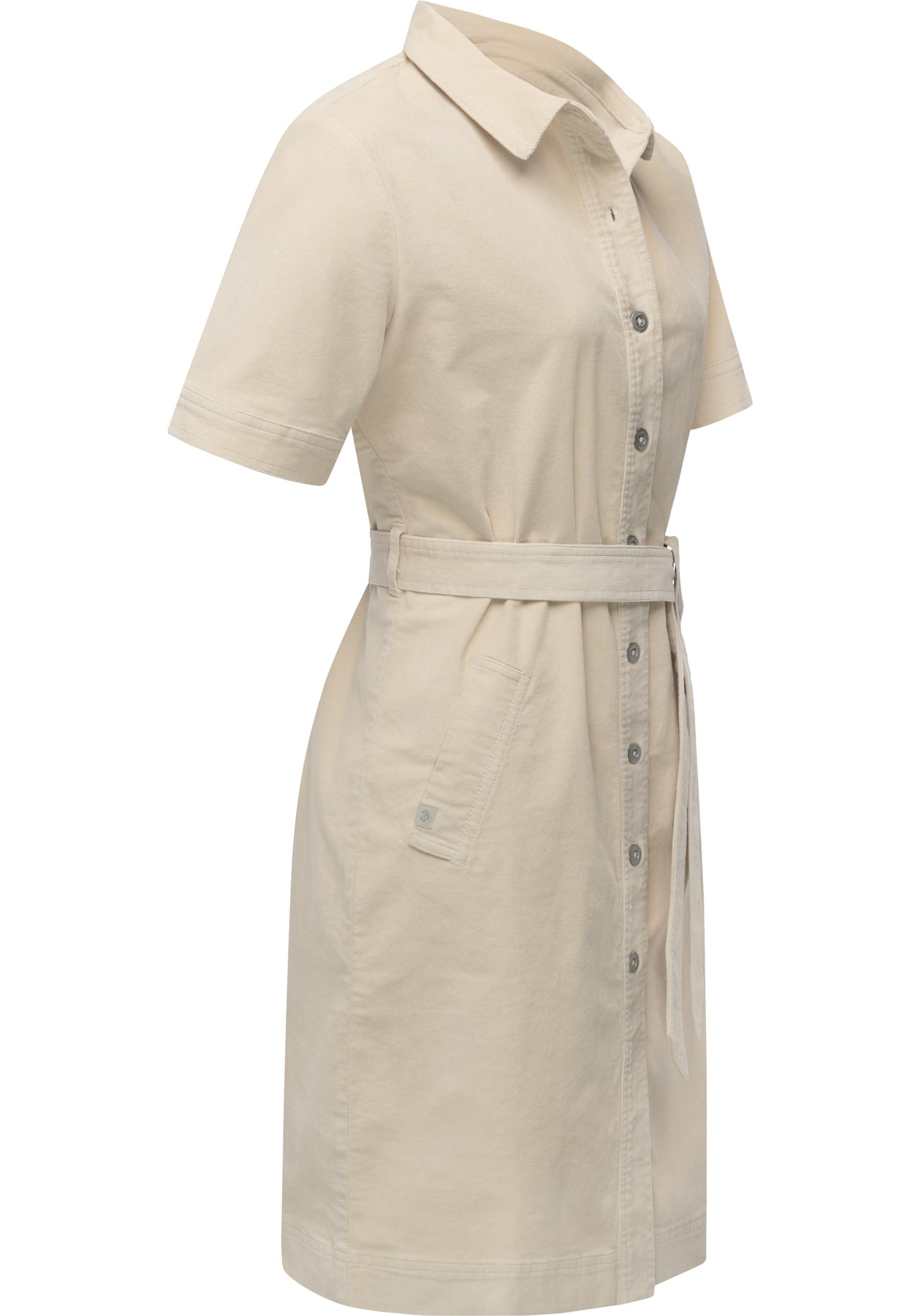 Ragwear Cordkleid "Rozyna Cordy YOUMODO" Eingrifftaschen Kurzärmliges Kordk günstig online kaufen