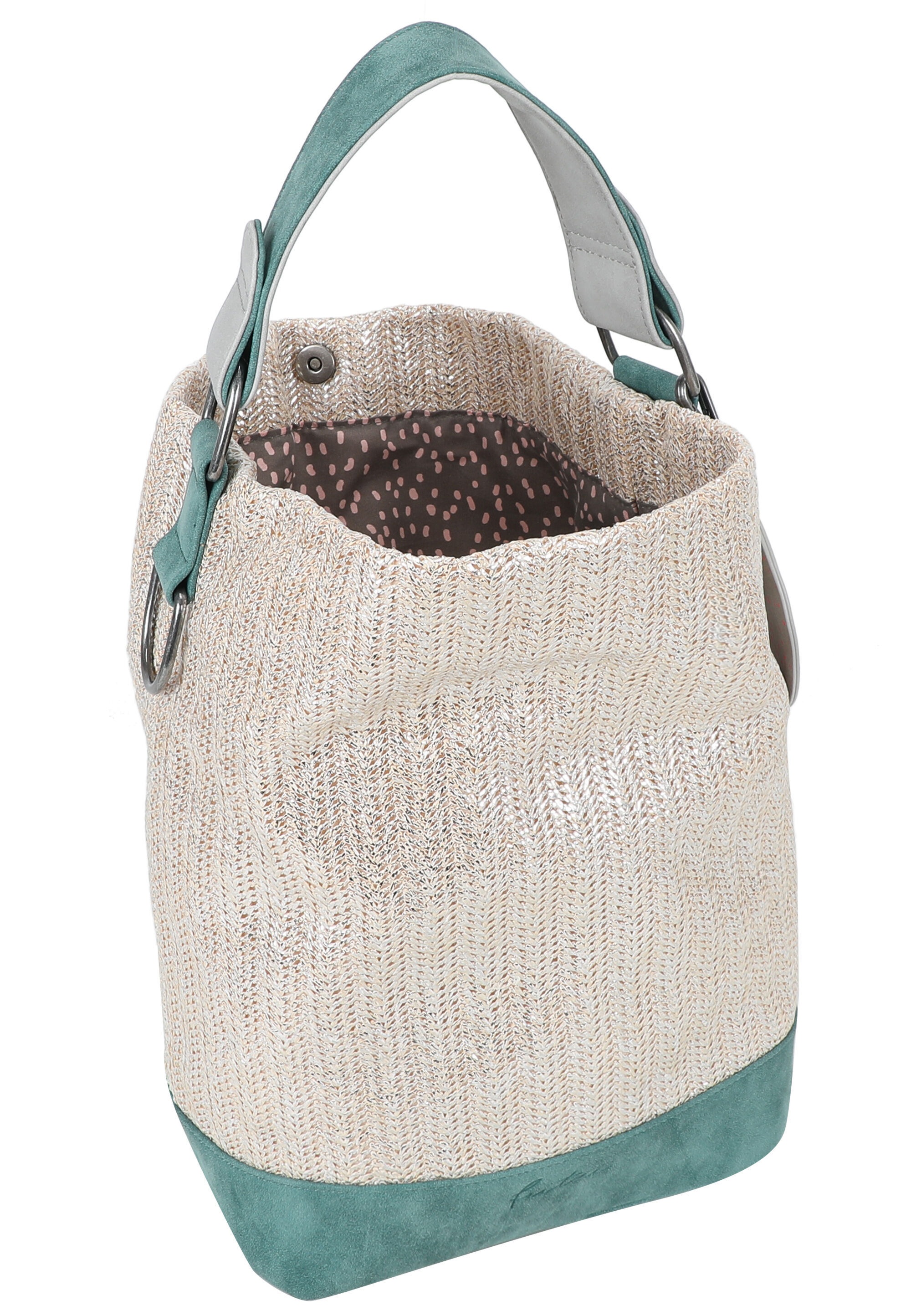 Fritzi aus Preußen Schultertasche »Olga Limited Painted Straw« mit abnehmbarem Anhänger