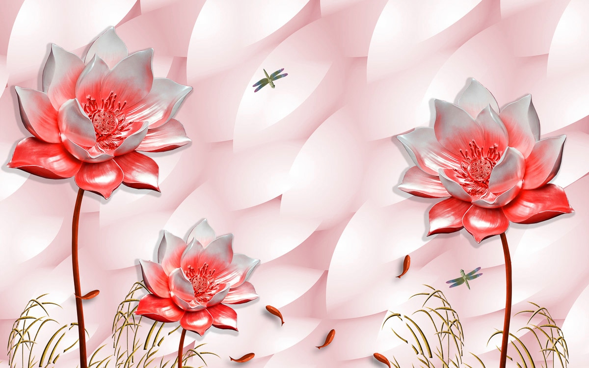Papermoon Fototapete "Muster mit Blumen" günstig online kaufen
