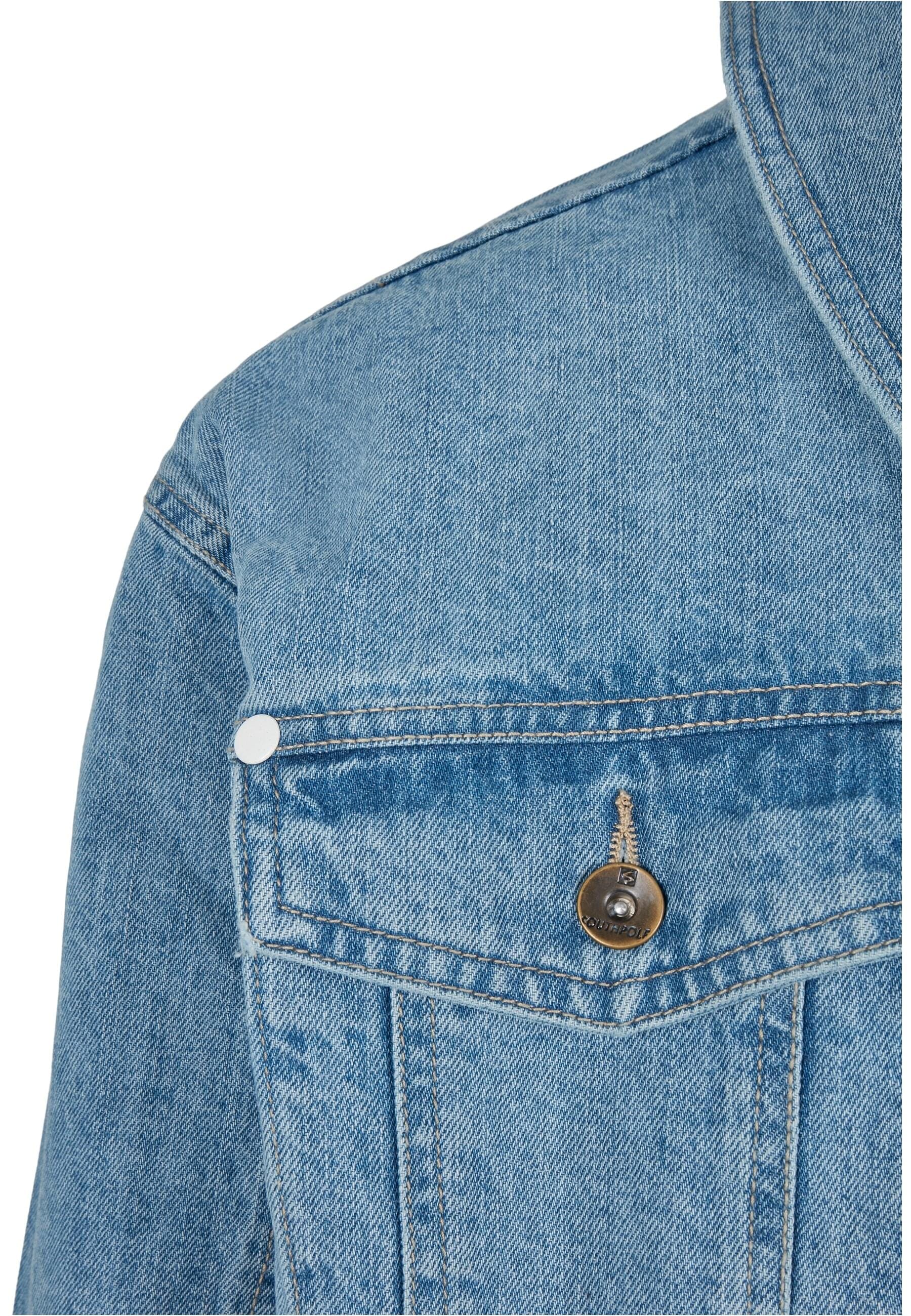 Southpole Allwetterjacke »Southpole Herren Southpole Script Denim Jacket«, (1 St.), ohne Kapuze