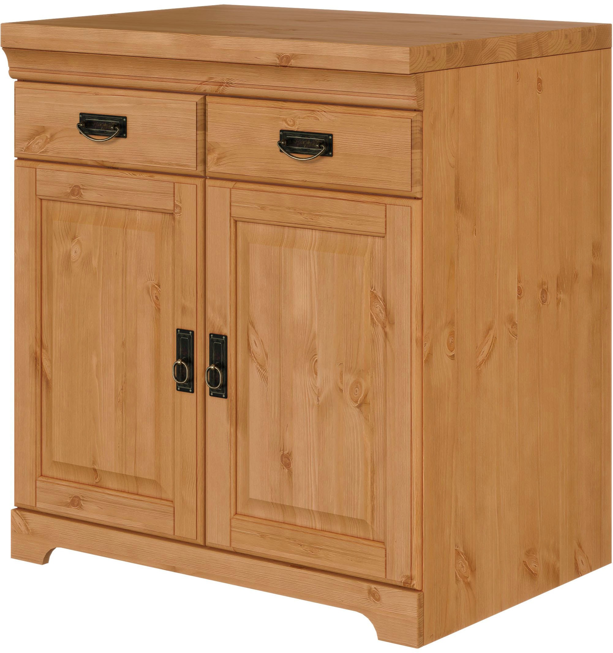 Home affaire Spülenschrank »Rügen«, Breite 80 cm, Kiefer massiv, mit 2 Türen