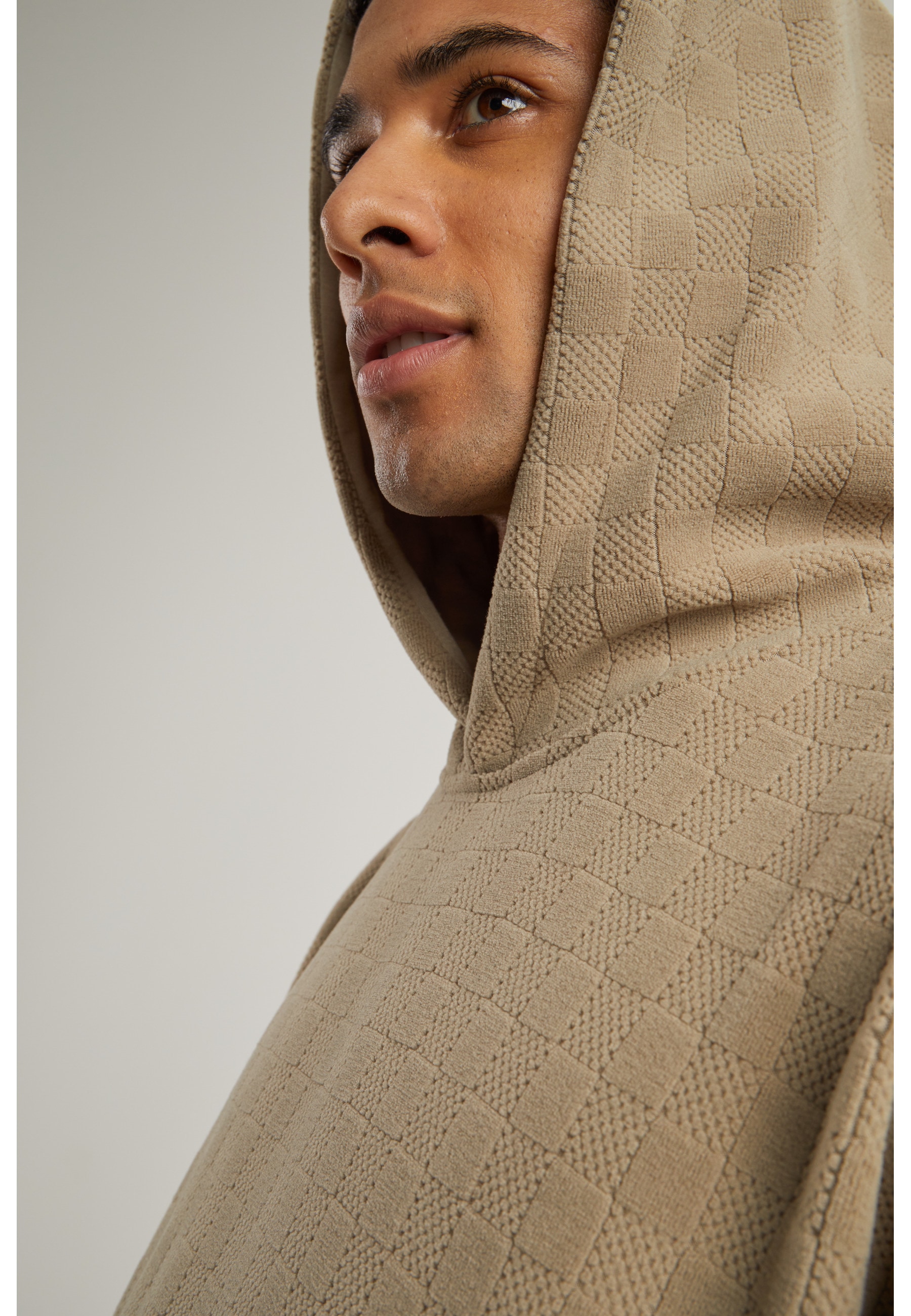 URBAN CLASSICS Kapuzenpullover »Urban Classics Jacquard Velvet Oversized Hoody« 1 Stk.