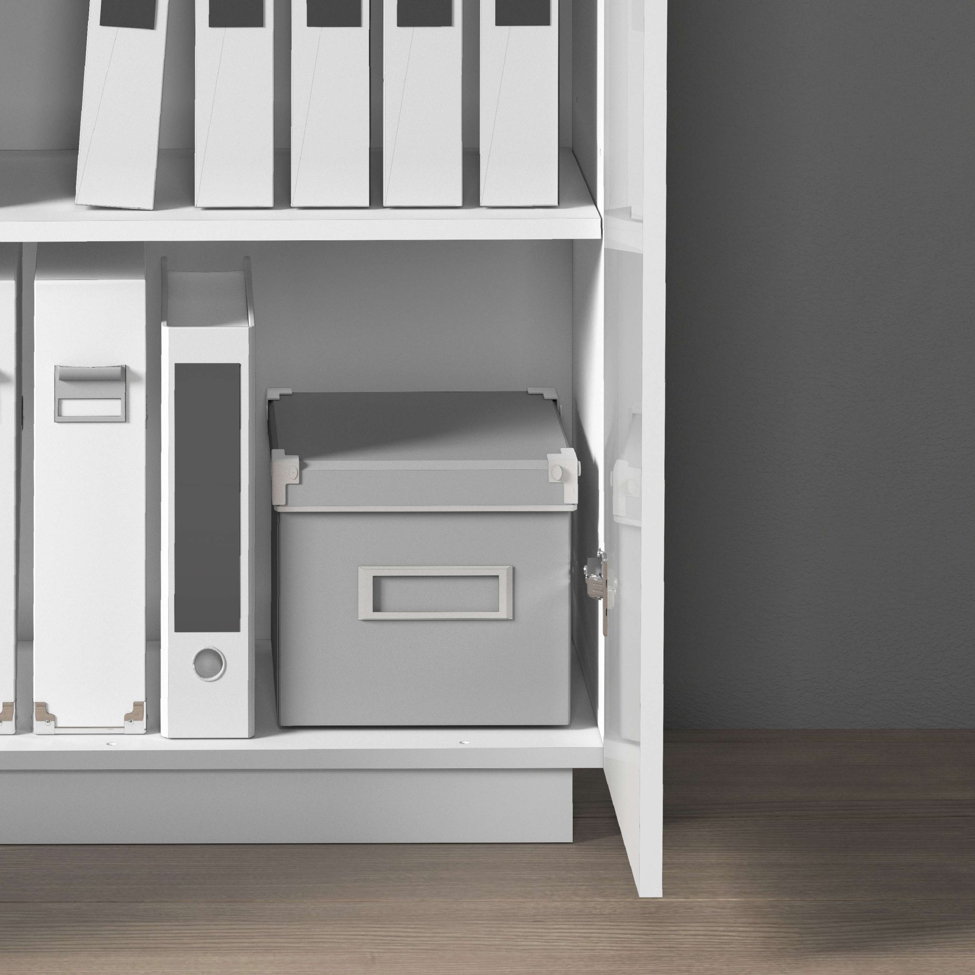 INOSIGN Aktenschrank »Vega, Mehrzweckschrank, Büroschrank, mit 2 Türen«, & verstellbaren Einlegeböden, Höhe 86 oder 166 cm, Made in Italy