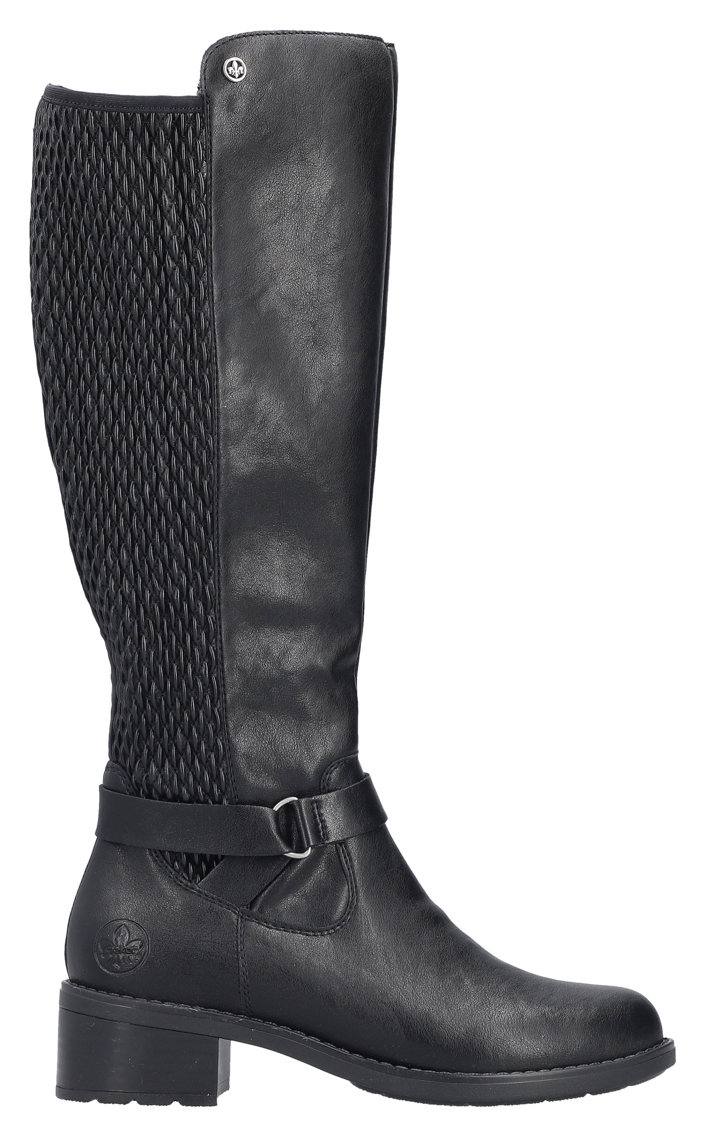 Rieker Stiefel, Langschaftstiefel, Stretchstiefel mit herausnehmbarer Innensohle