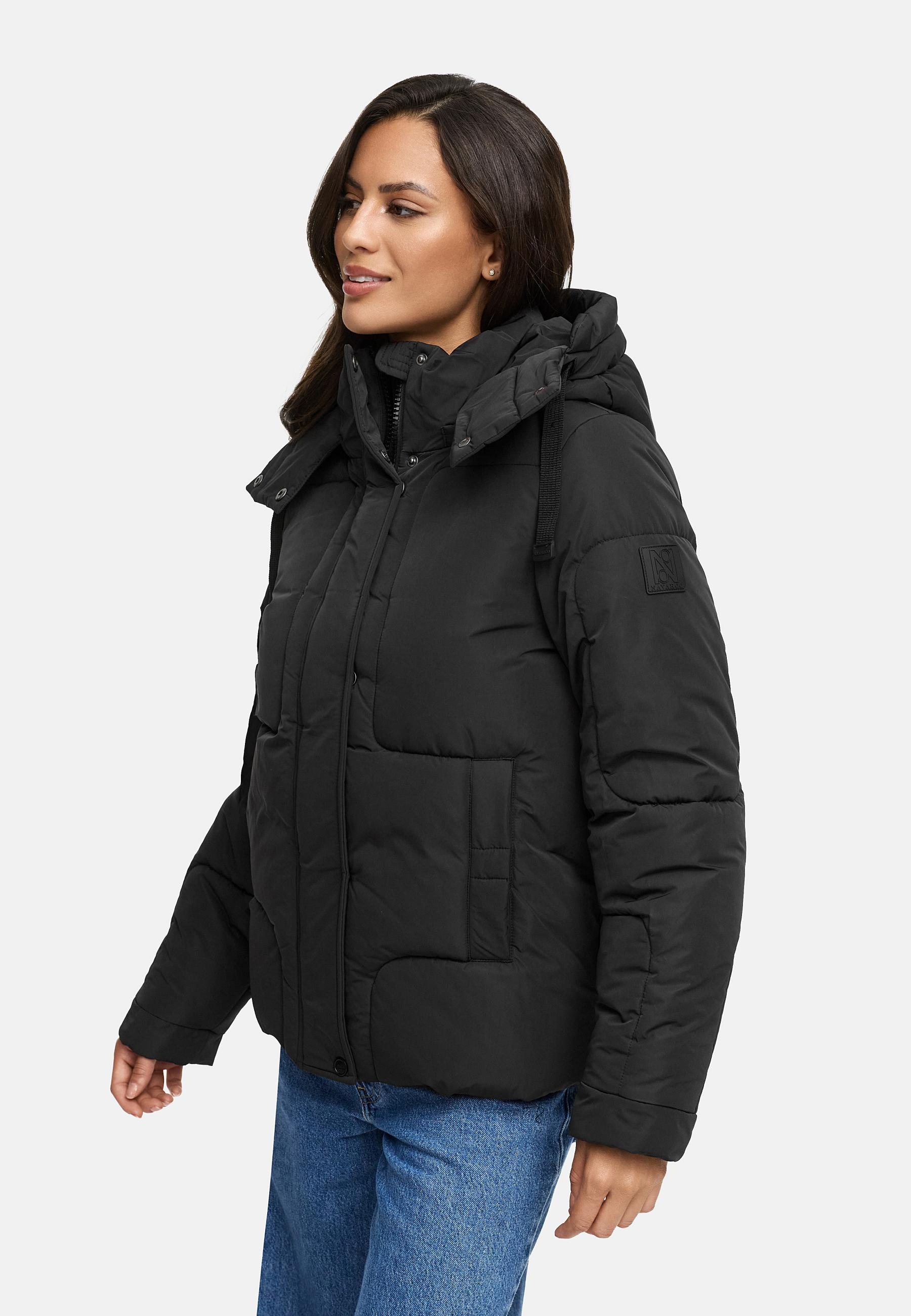 Navahoo Steppjacke »Zauberlicht 14«, mit Kapuze, Winterjacke mit abnehmbarer Kapuze und Fleece-Futter