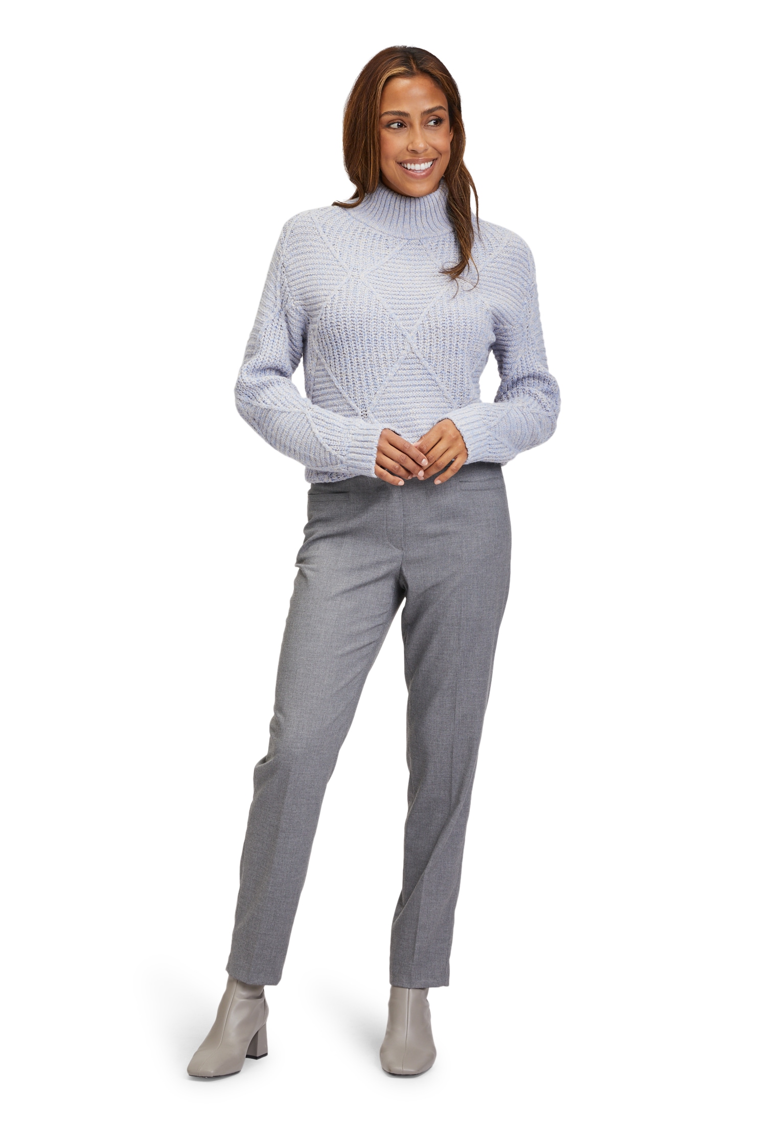 Betty Barclay Strickpullover »Betty Barclay Grobstrick-Pullover mit Struktur«, (1 tlg.), Kragen