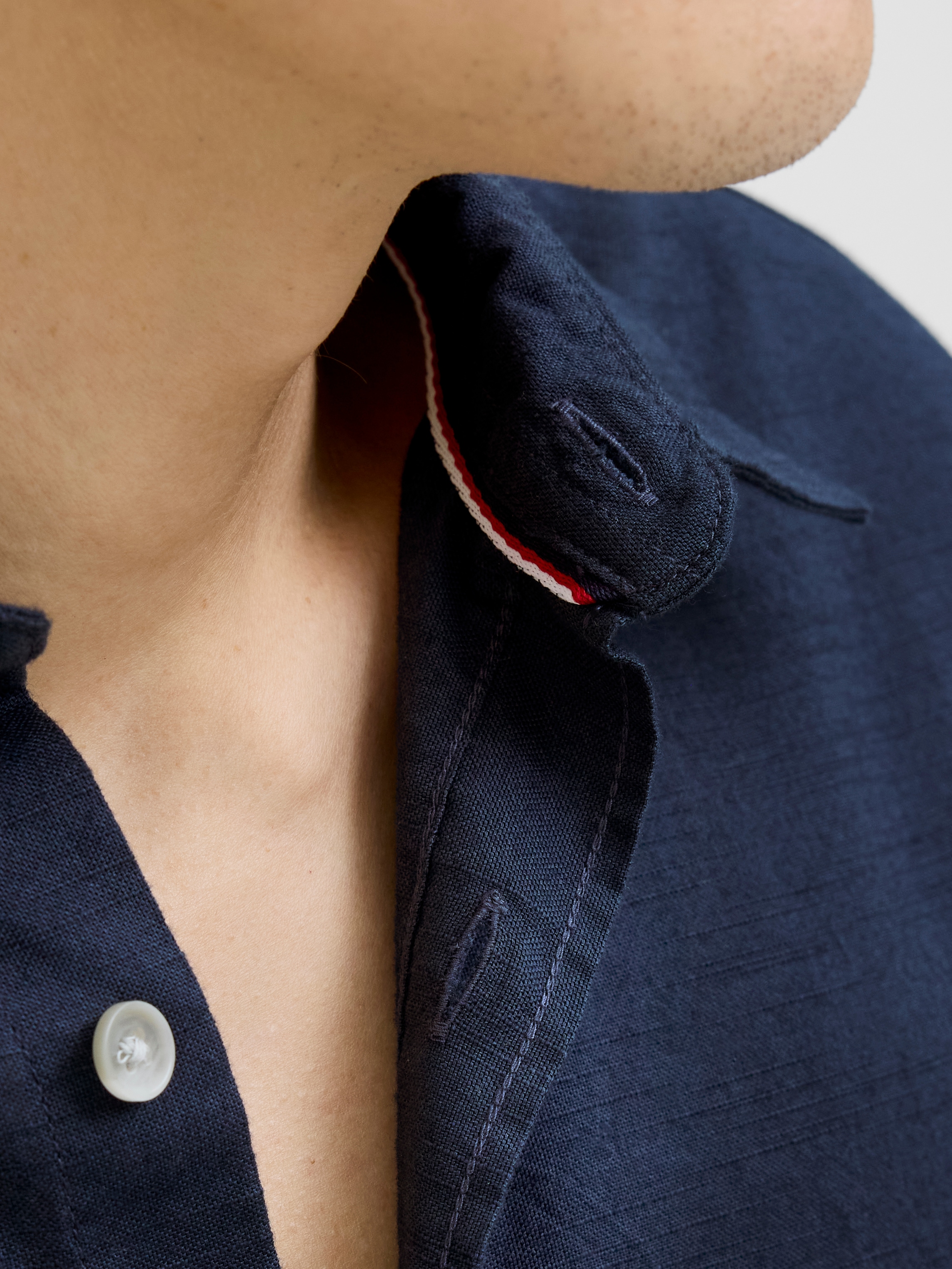 Jack & Jones Kurzarmhemd »JJPIERRE SLUB SHIRT SS«