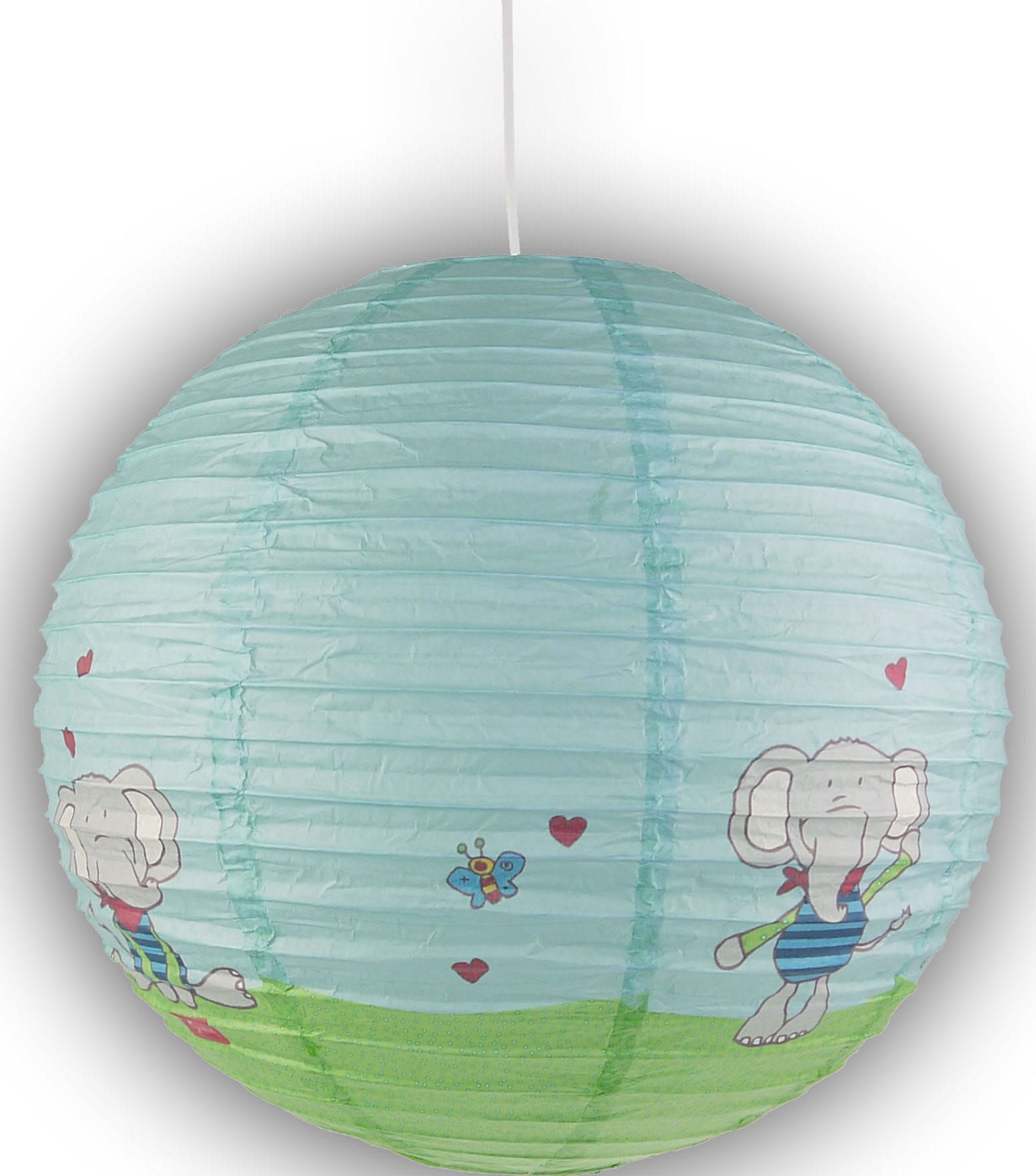 NIERMANN Hängeleuchte "Papier-Pendelleuchte Lolo Lombardo", 1, Ø 40cm H: 40cm, 1 Stk., blau, Kinderzimmer, Leuchten, Kinderzimmer, Kinderlampe