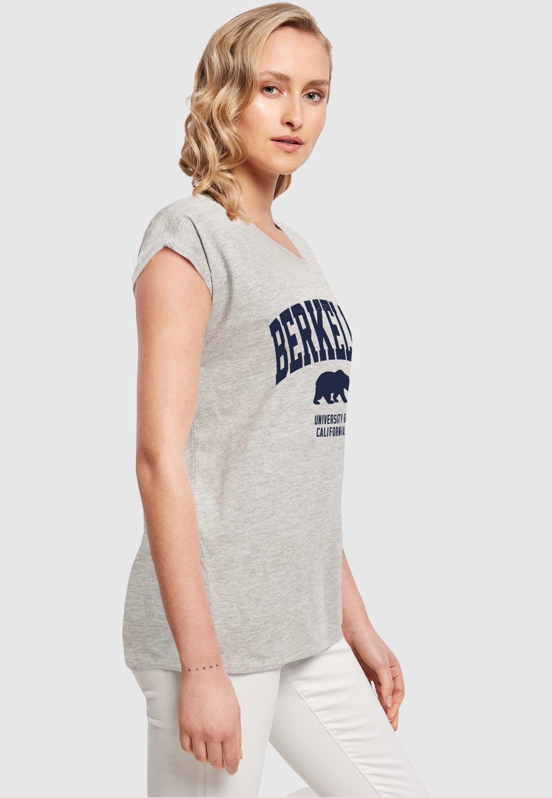 Merchcode T-Shirt »Merchcode Damen Ladies Berkeley University - Bear T-Shirt«, (1 tlg.)