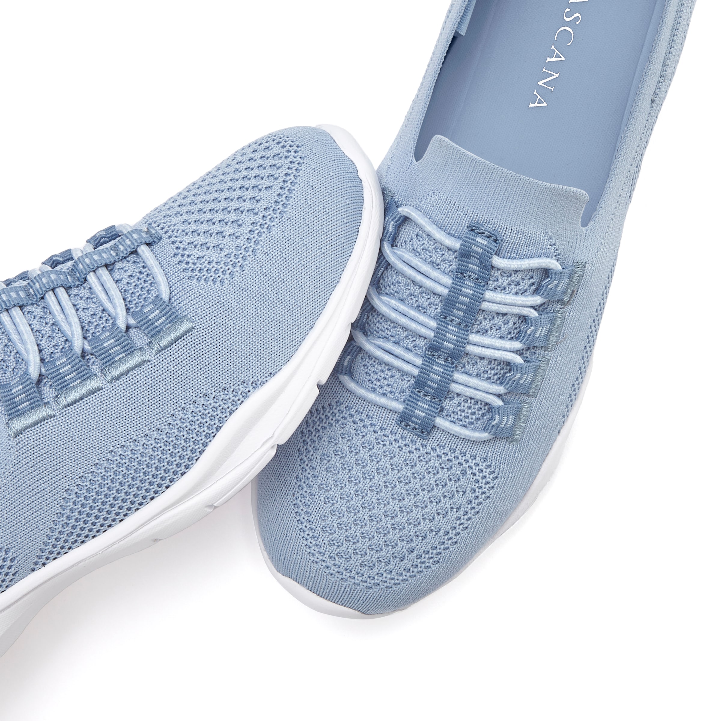 LASCANA Sportbačiai »Slipper pusbačiai lengvas Meshmaterial« zum Reinschlüpfen su elastingas Schnürbändern VEGAN