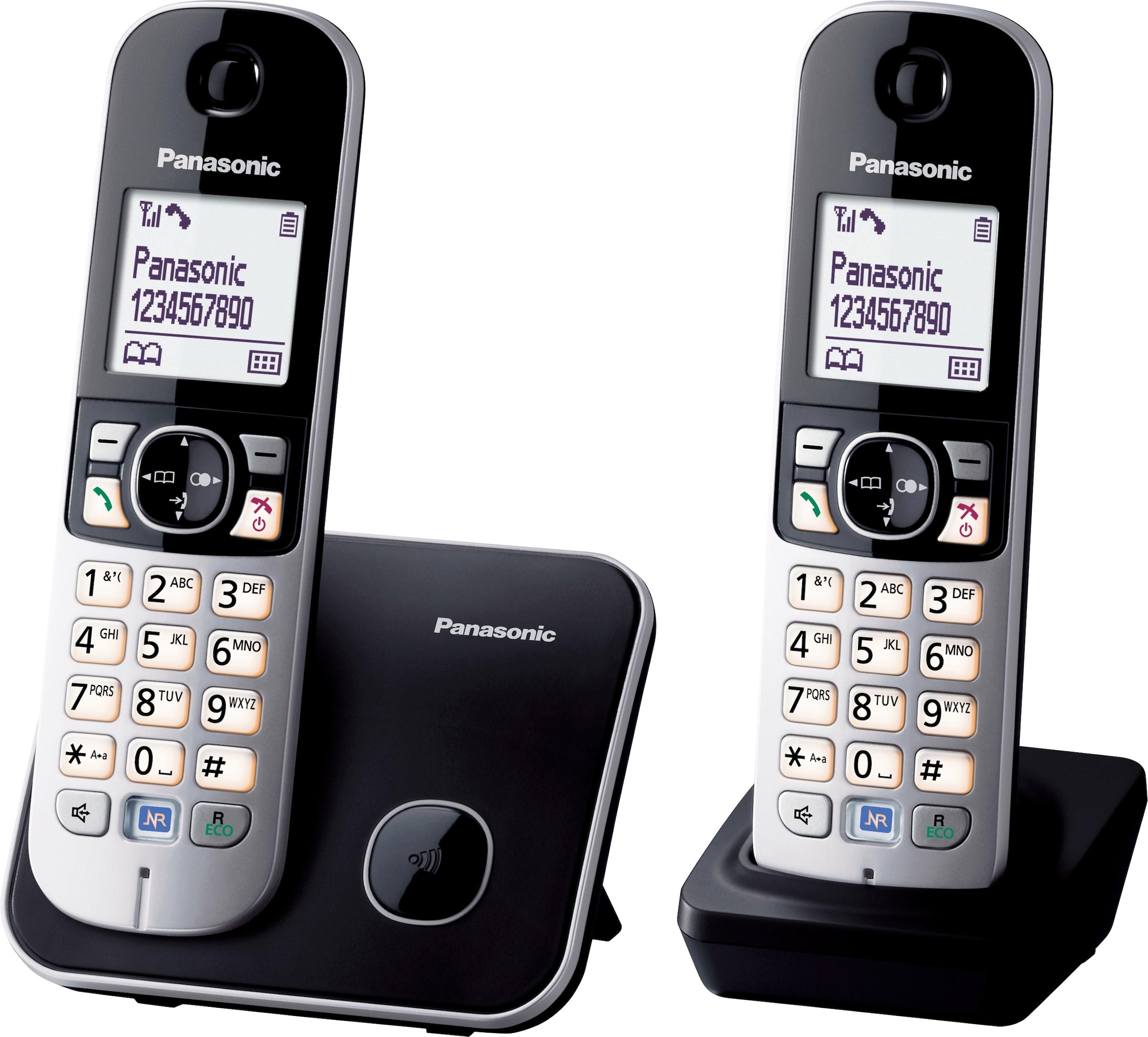 Panasonic Schnurloses DECT-Telefon »KX-TG6812GB«, mit Anrufer- und Wahlsperre