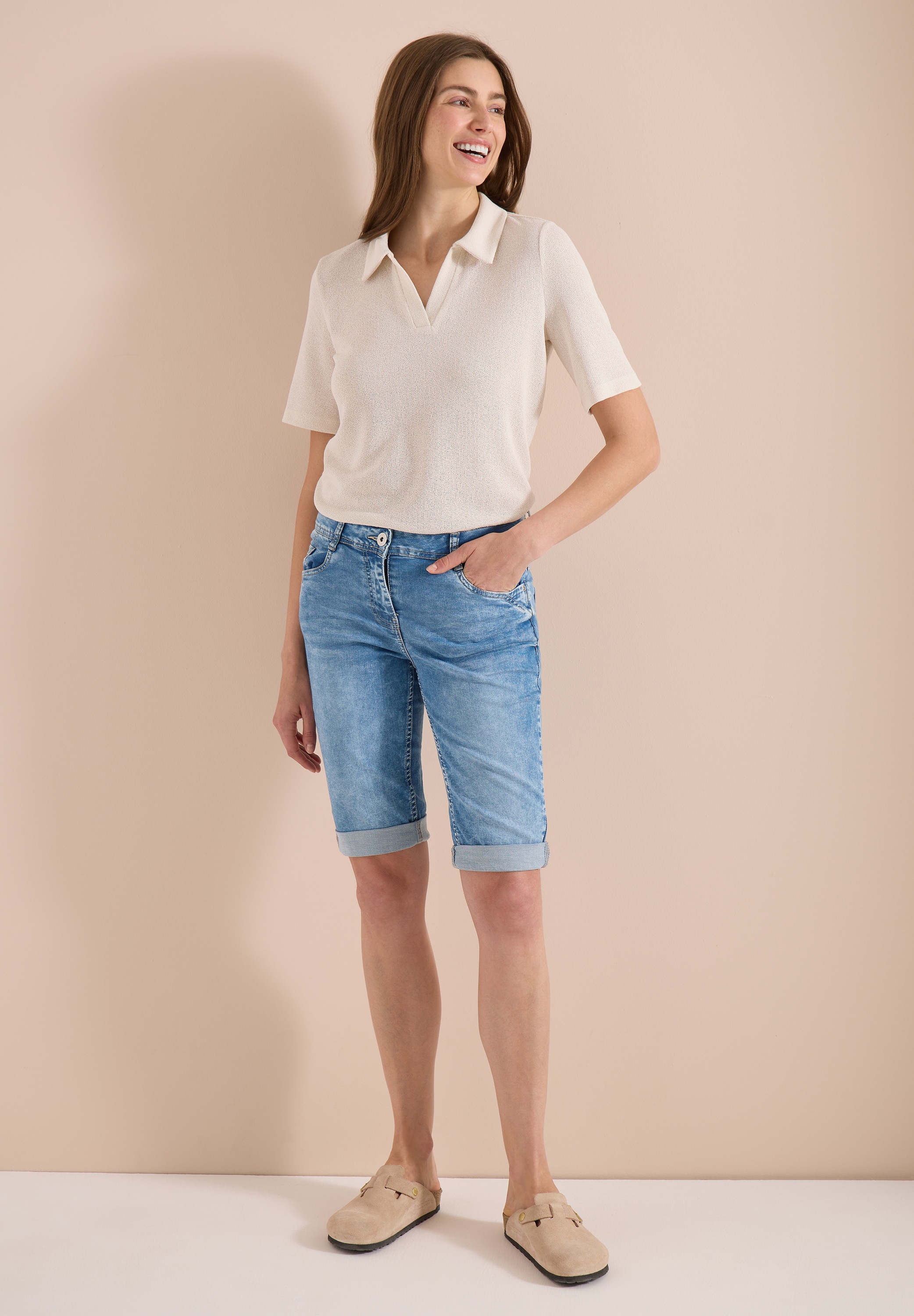 Cecil Slim-fit-Jeans aus Baumwolle mit Stretchanteil