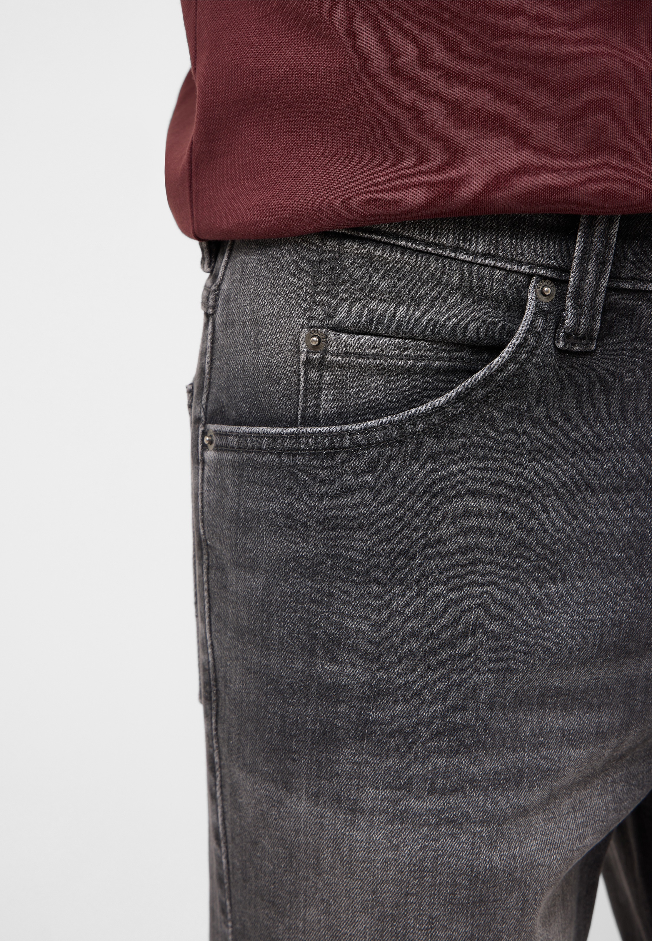 MUSTANG Thermojeans »Tramper Straight Thermo« von innen angeraut, Straight-Fit, Used-Waschung