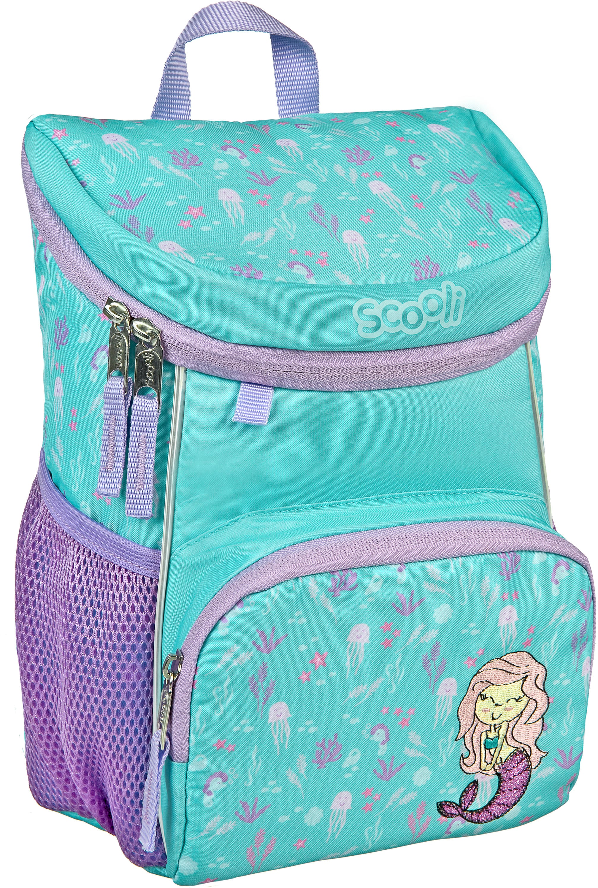 SCOOLI Kinder Kinderrucksack "Mini-Me, Mermaid", blau, Polyester, Rucksäcke, für den Kindergarten