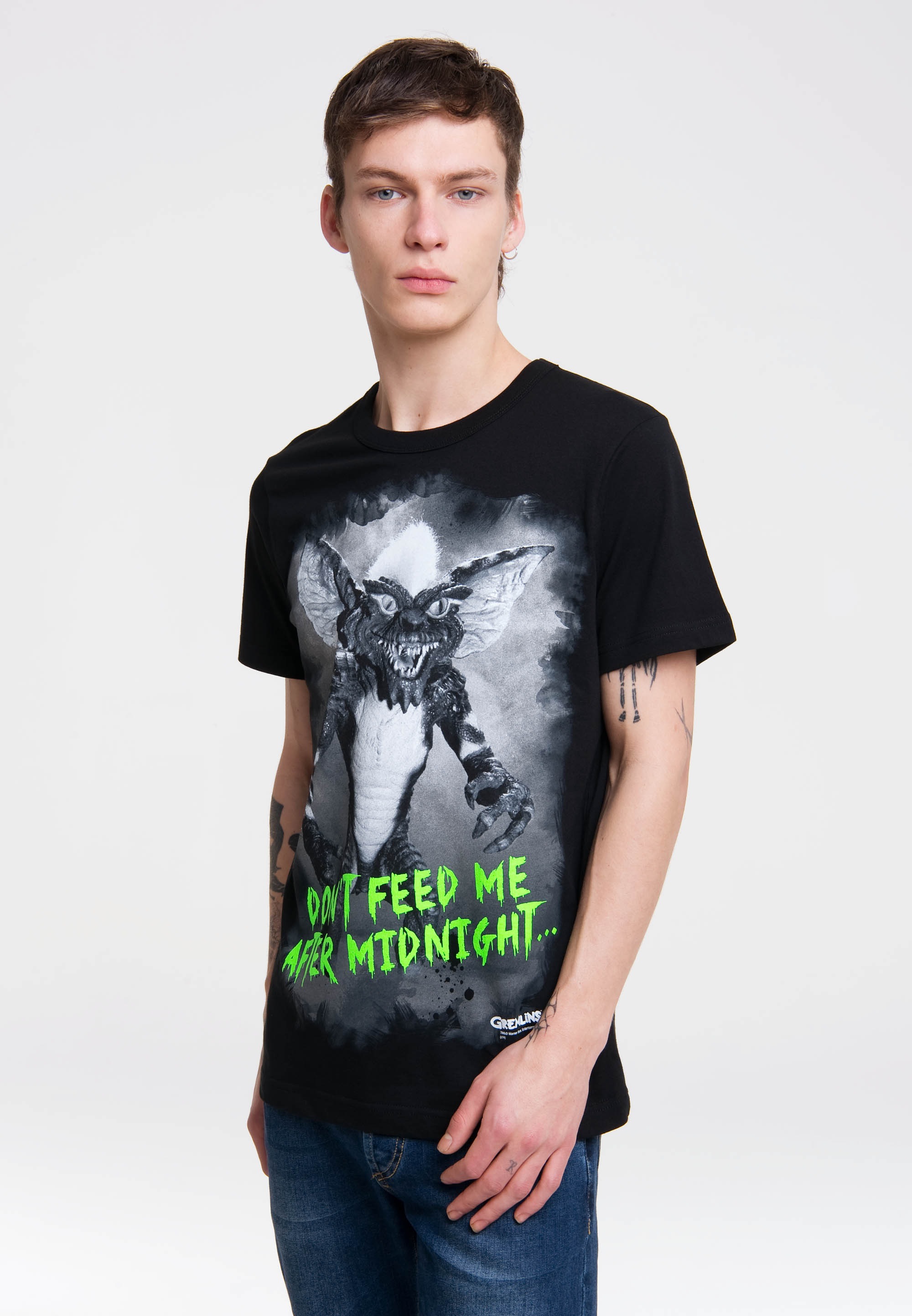 Siebdruck »Gremlins After | LOGOSHIRT hochwertigem BAUR T-Shirt für mit ▷ Midnight«,