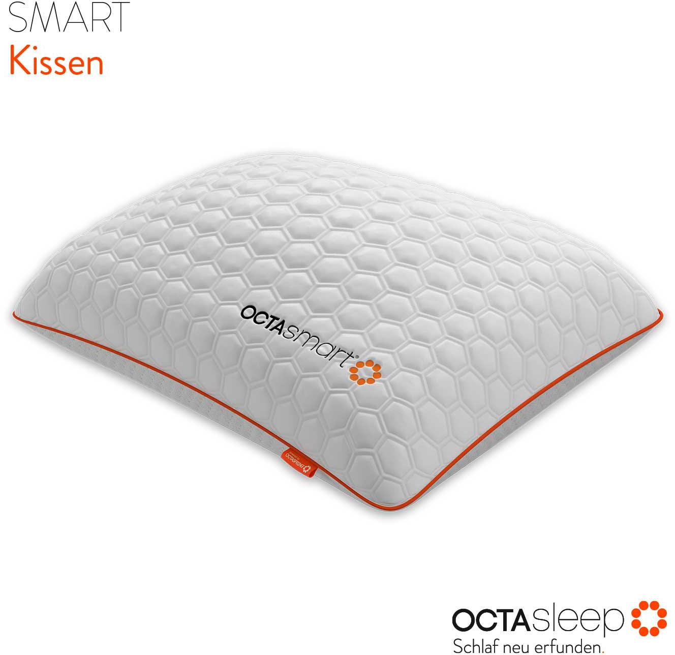 OCTAsleep Nackenstützkissen "Octasleep Smart Pillow", Füllung: 100% Polyester, Bezug: 99% Polyester, 1% Elasthan, (1 St.