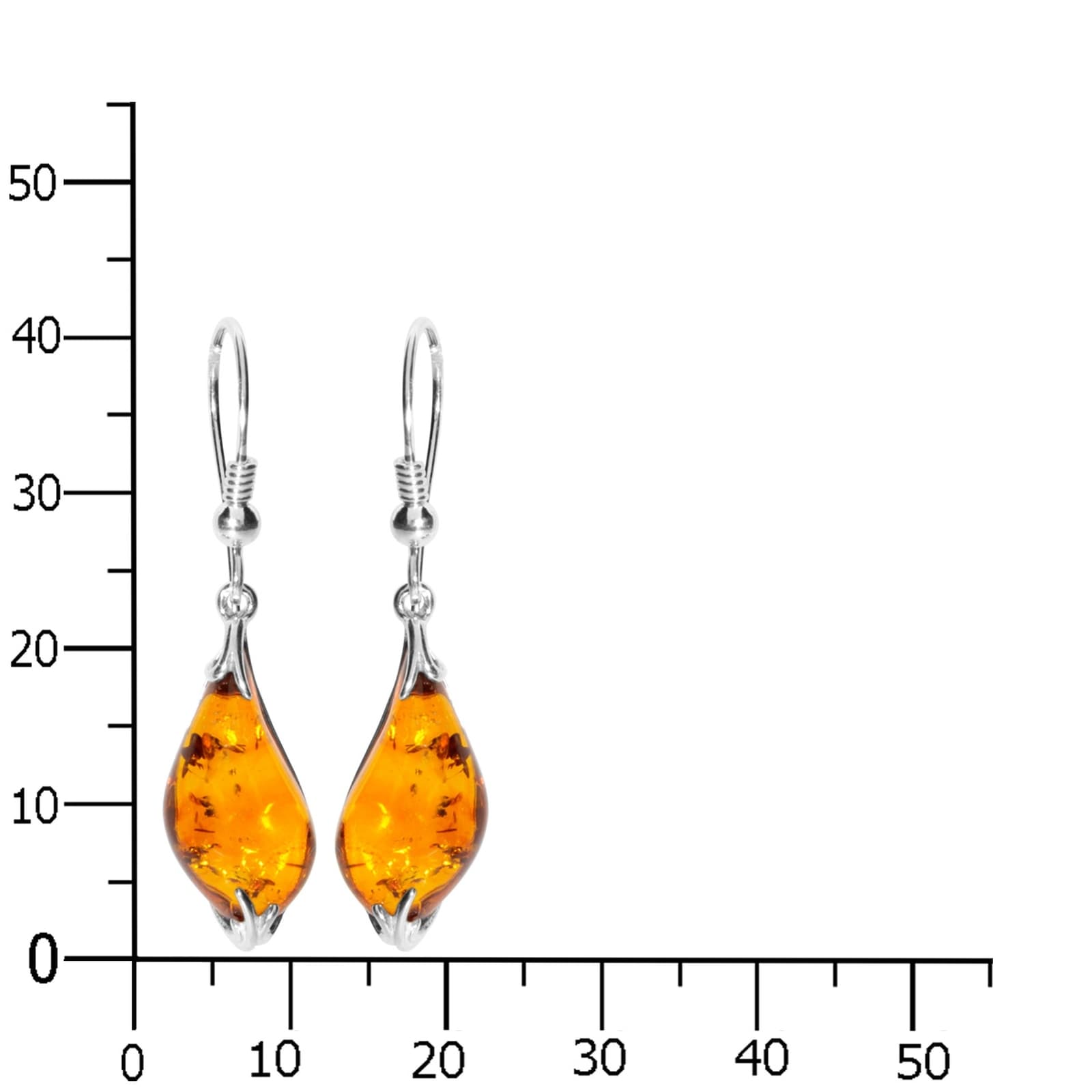 OSTSEE-SCHMUCK Paar Ohrhänger »- Stella - Silber 925/000 - Bernstein«