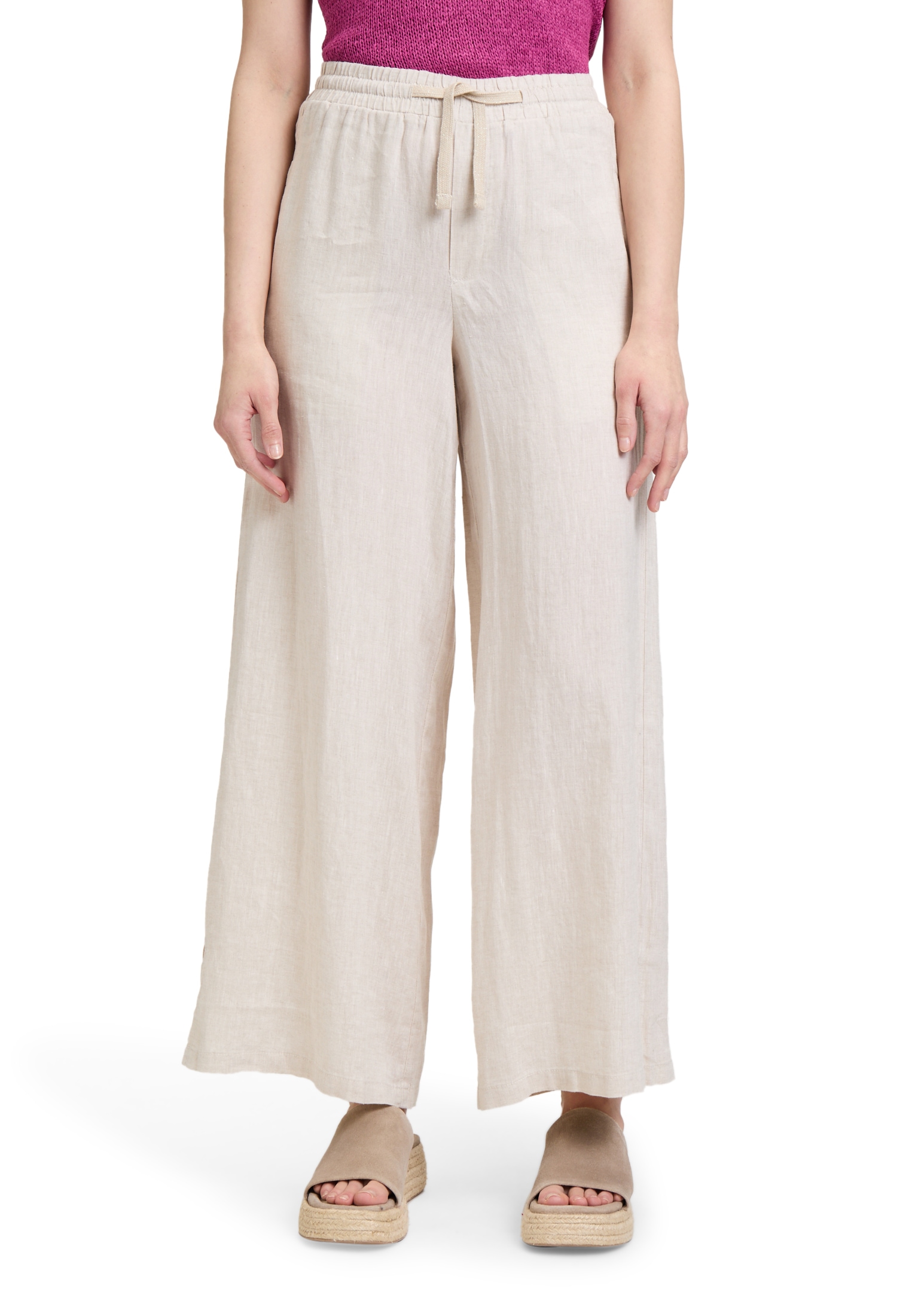 Cartoon Leinenhose "Cartoon Damen Leinenhose mit Taschen", Material günstig online kaufen