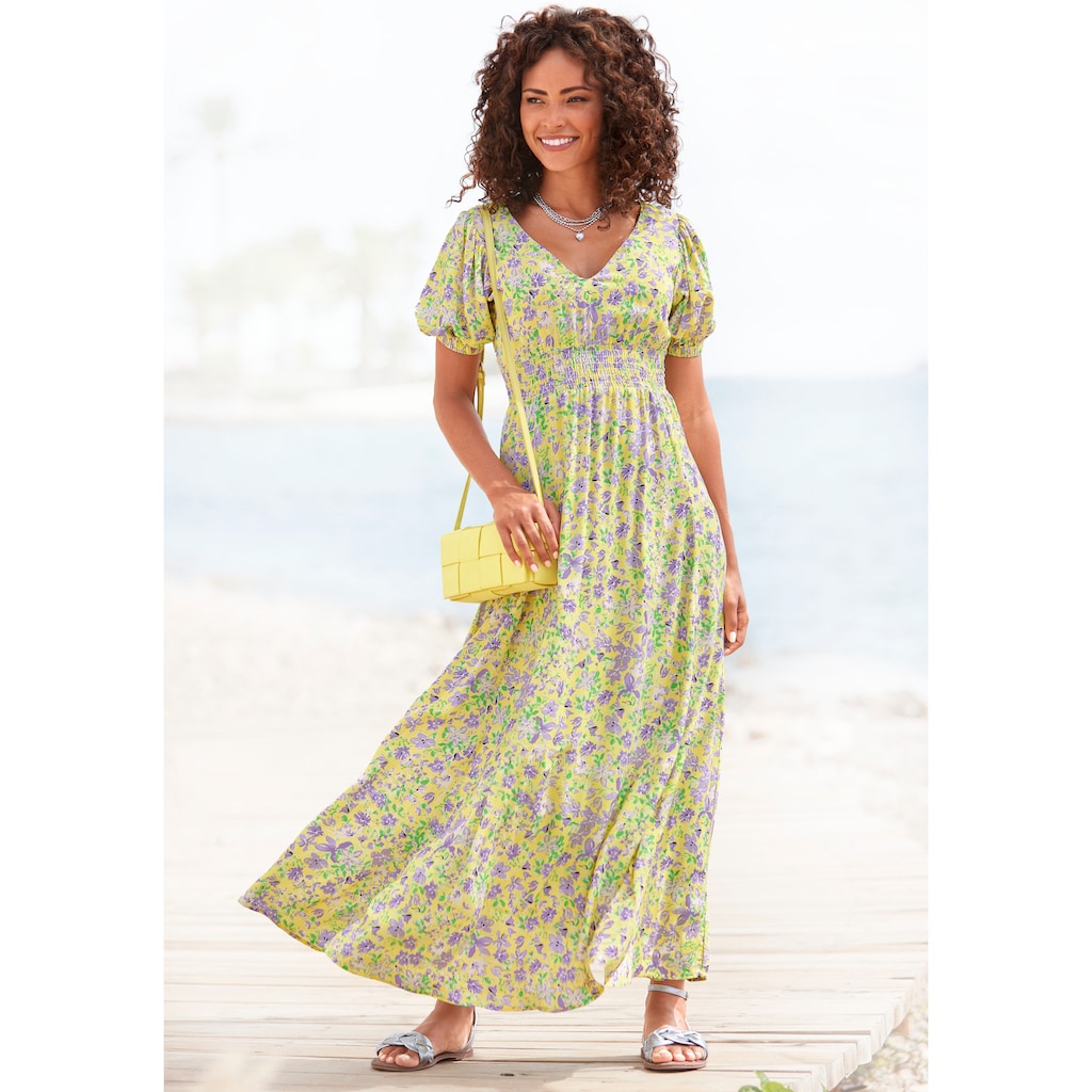 Beachtime Maxikleid mit kleinem Blumendruck