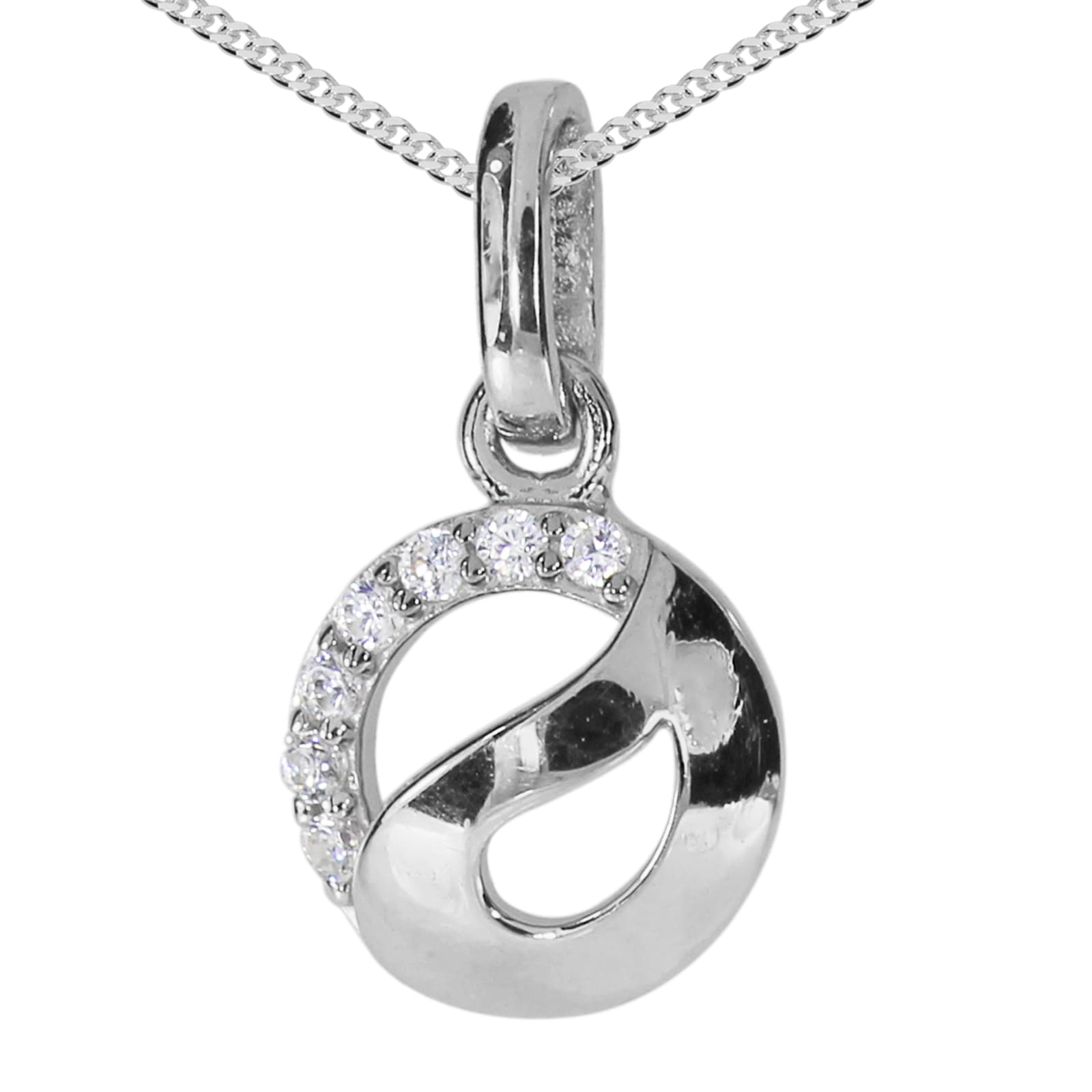 Kette mit Anhänger OSTSEE-SCHMUCK "Ostsee-Schmuck Kette mit Anhänger Romina" Gr. 40, silber, Halsketten, Damen, 40cm, Silber 925 (Sterlingsilber), L: 40