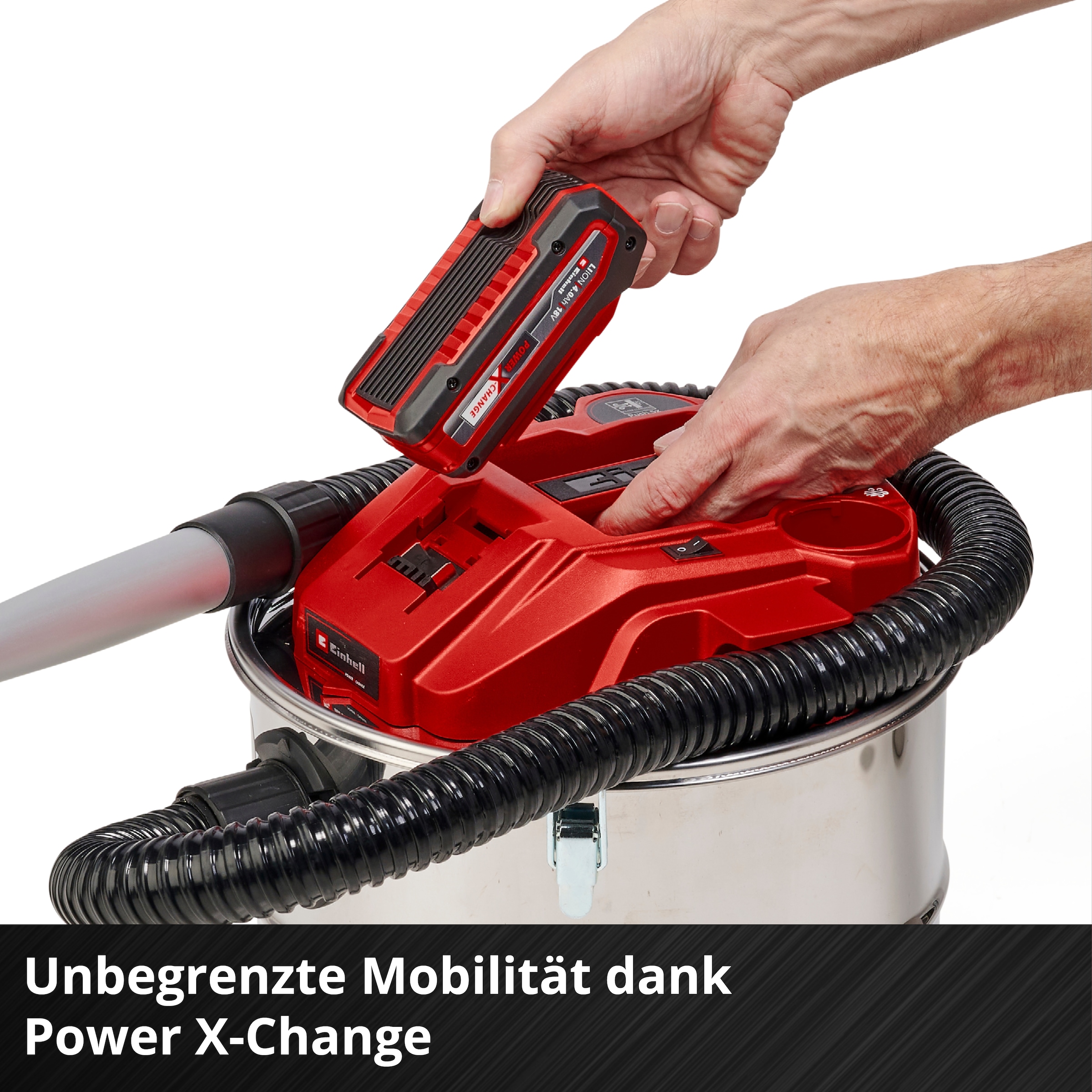 Einhell Aschesauger »Akku-Aschesauger TE-AV 18/15 Li C-Solo«, (Packung), ohne Akku und Ladegerät