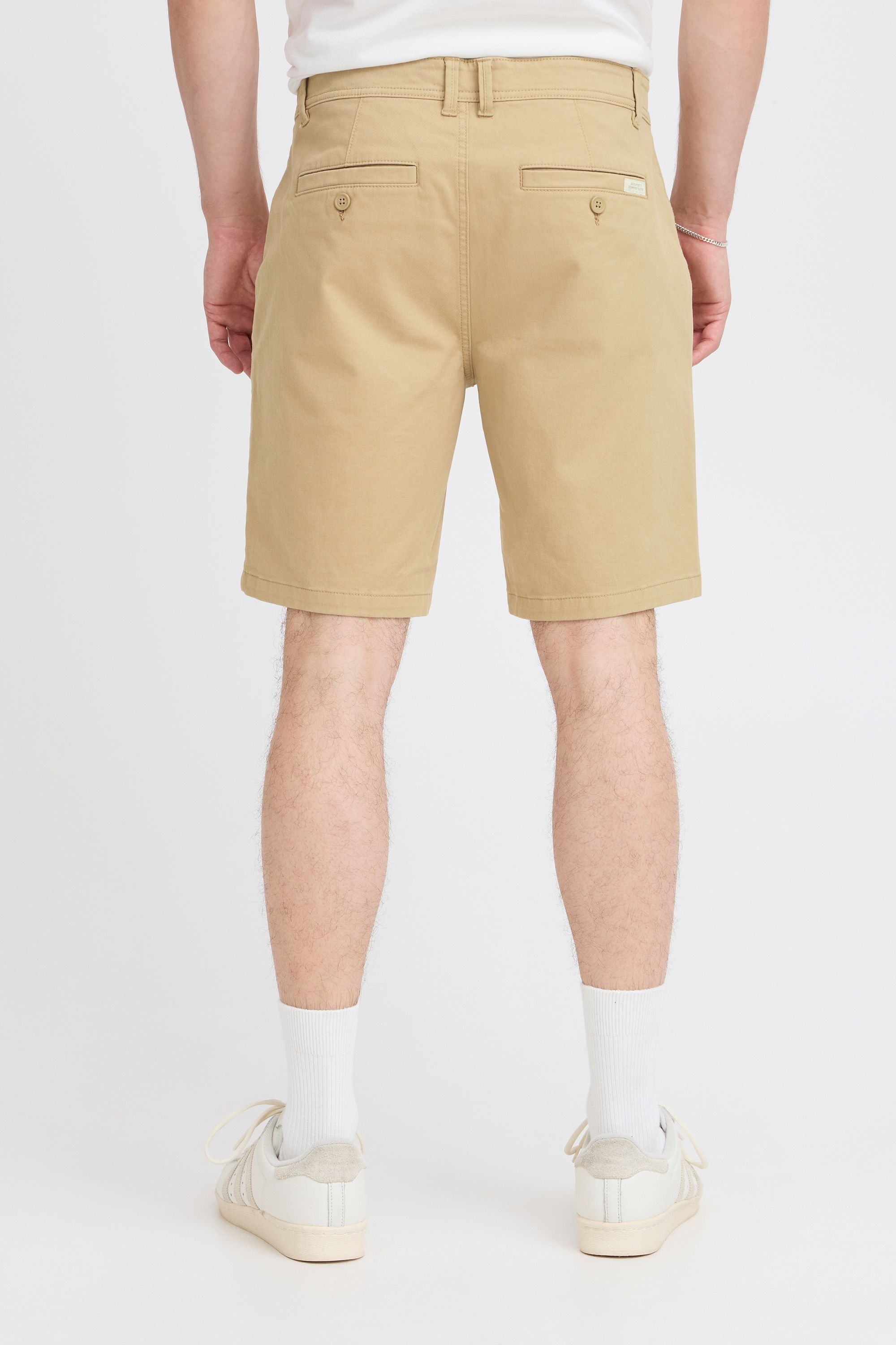 Chinoshorts BLEND "BHEdnan", Herren, Gr. XL, US-Größen, cornstalk, Web, 98% Baumwolle, 2% Elasthan, unifarben, Basic, regular fit normal, Hosen Chinoshorts, Lässige Shorts mit Taschen 6