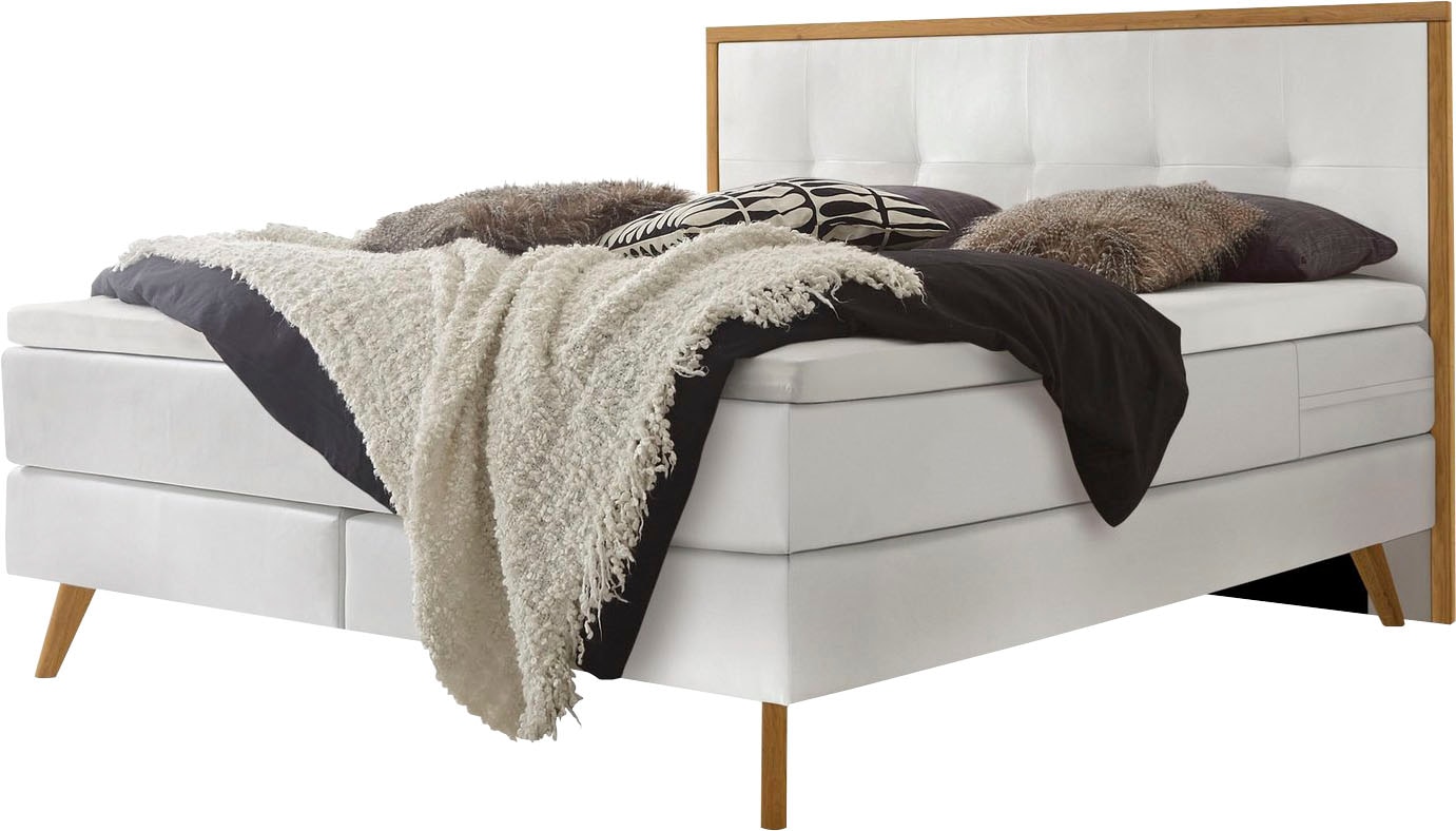 HASENA Boxspringbett "Nordic" modernes Design, Nordic Bett, gestepptes Kopf günstig online kaufen
