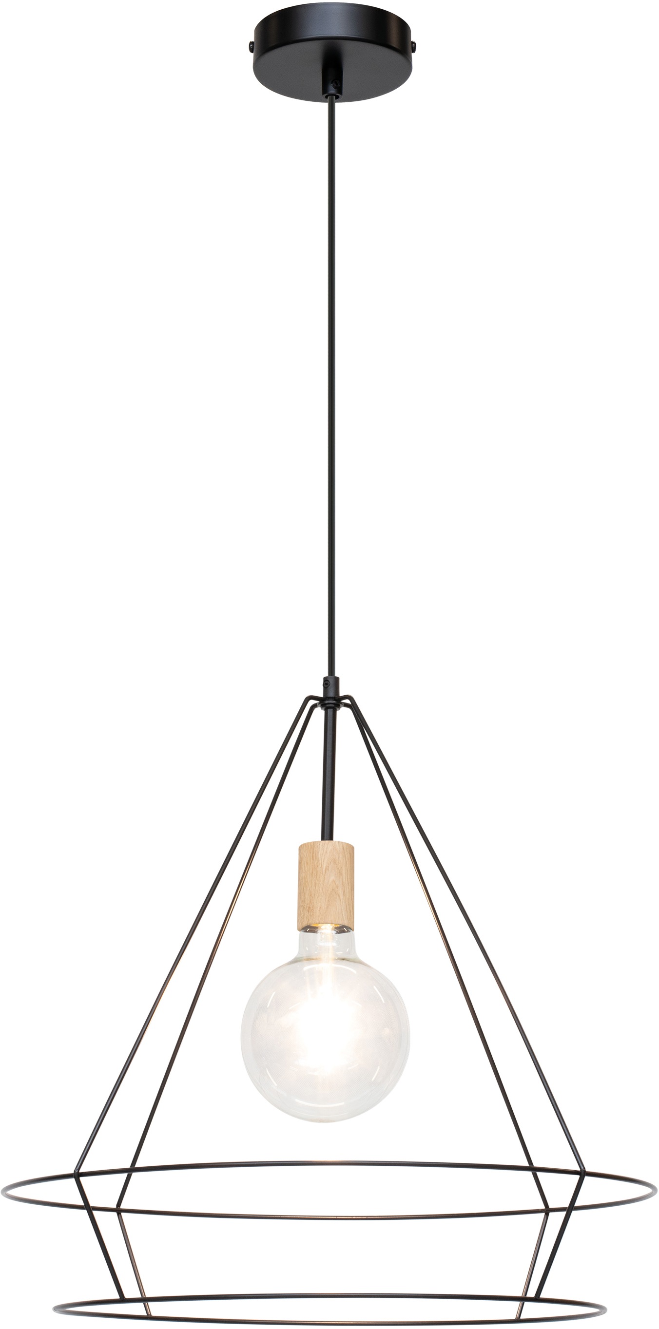 BRITOP LIGHTING Hängeleuchte »Casa Triango«, 1 flammig, Leuchtmittel E27 | ohne Leuchtmittel-Leuchtmittel wechselbar, Dekorative Leuchte aus Metall, passende LM E27 / exkl., Made in Europe