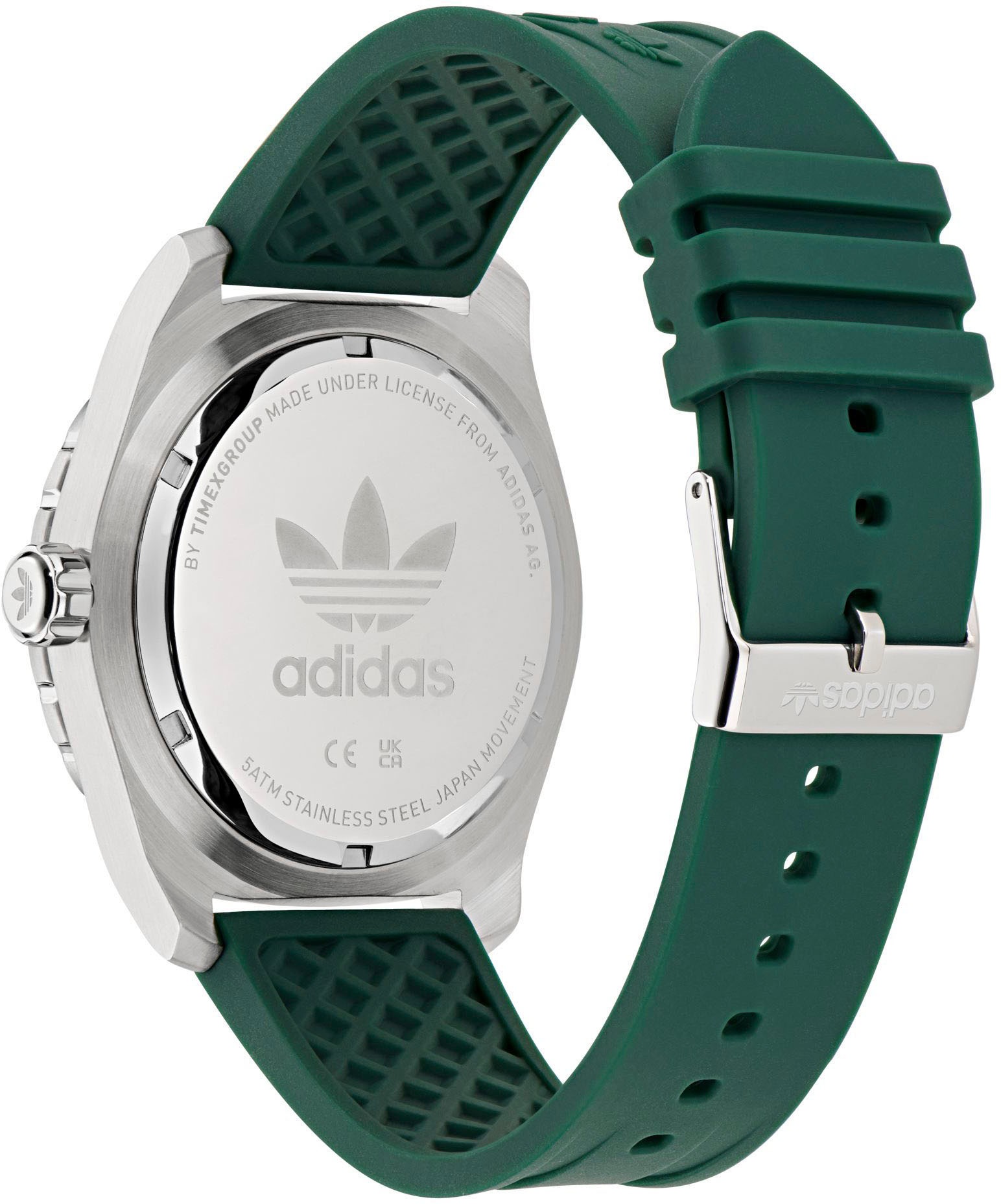 adidas Originals Quarzuhr »DISCOVERER ONE«, Armbanduhr, Herren, Damen, Silikonarmband, wasserabweisend bis 5 bar