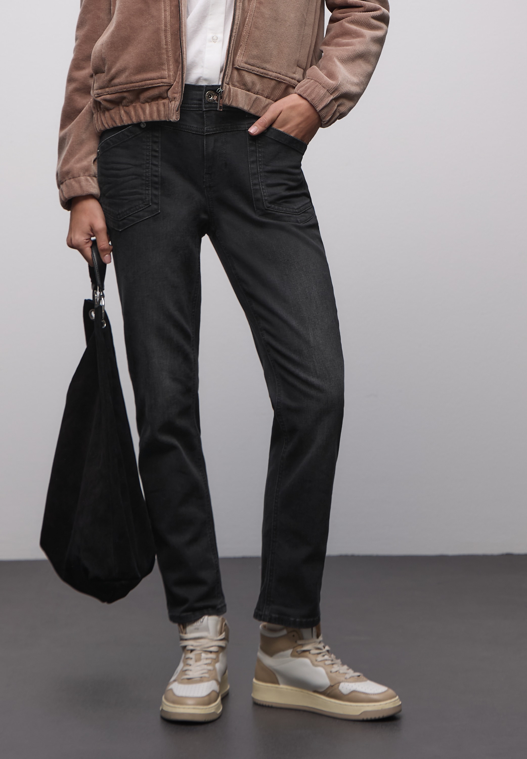 STREET ONE Loose-fit-Jeans Middle Waist