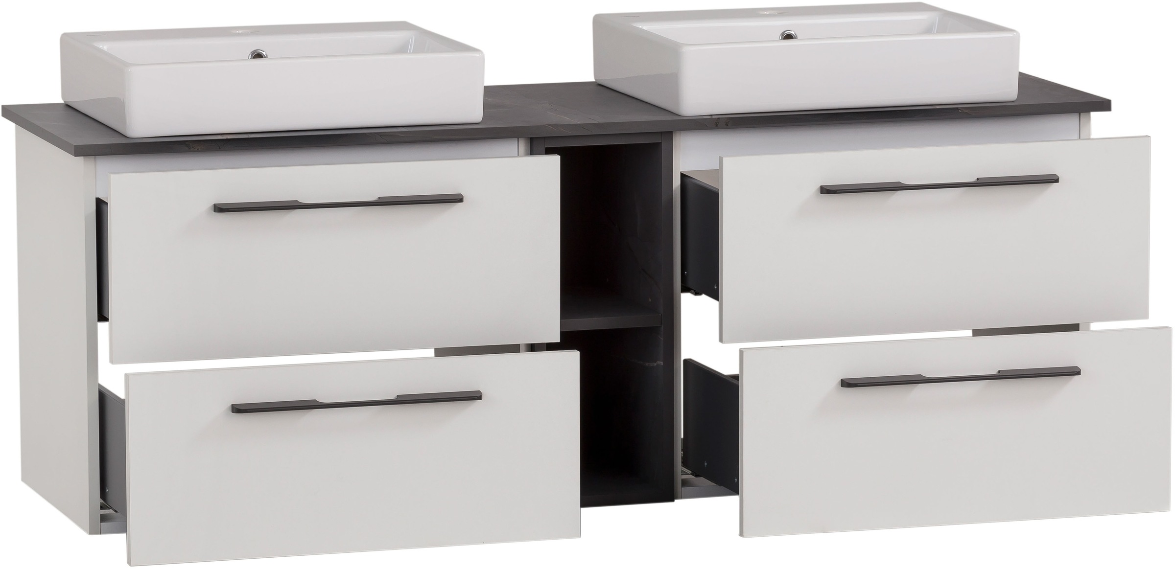 Schildmeyer Waschtisch »Maxim, Mattweiß + Marmor« 5 Stk. tlg. Made in Germany