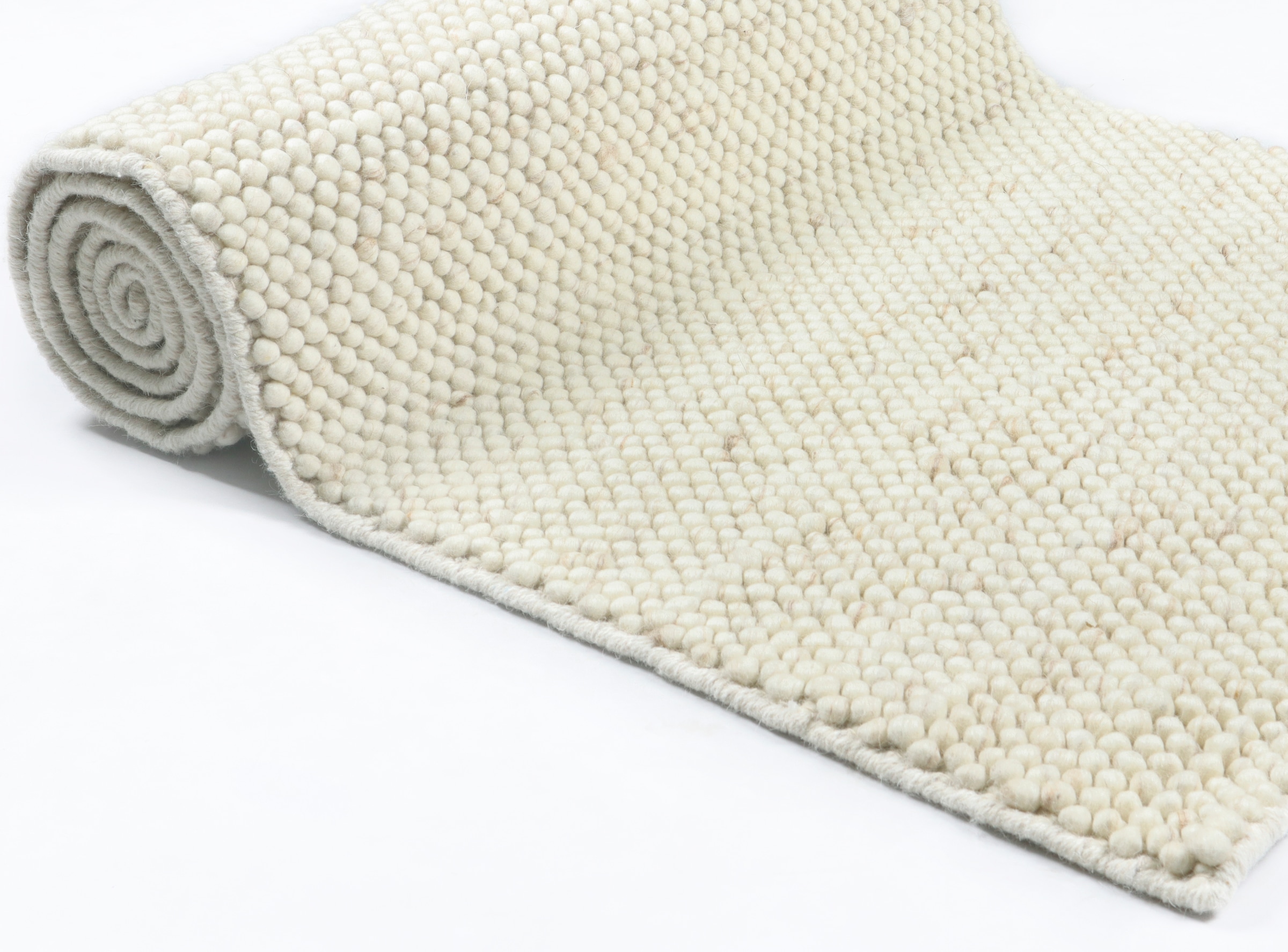 my home Läufer »Wolly, handgewebt, Handweb Teppich« rechteckig 14 mm Höhe Wolle, Brücke, Flur, Schlafzimmer, Wohnzimmer