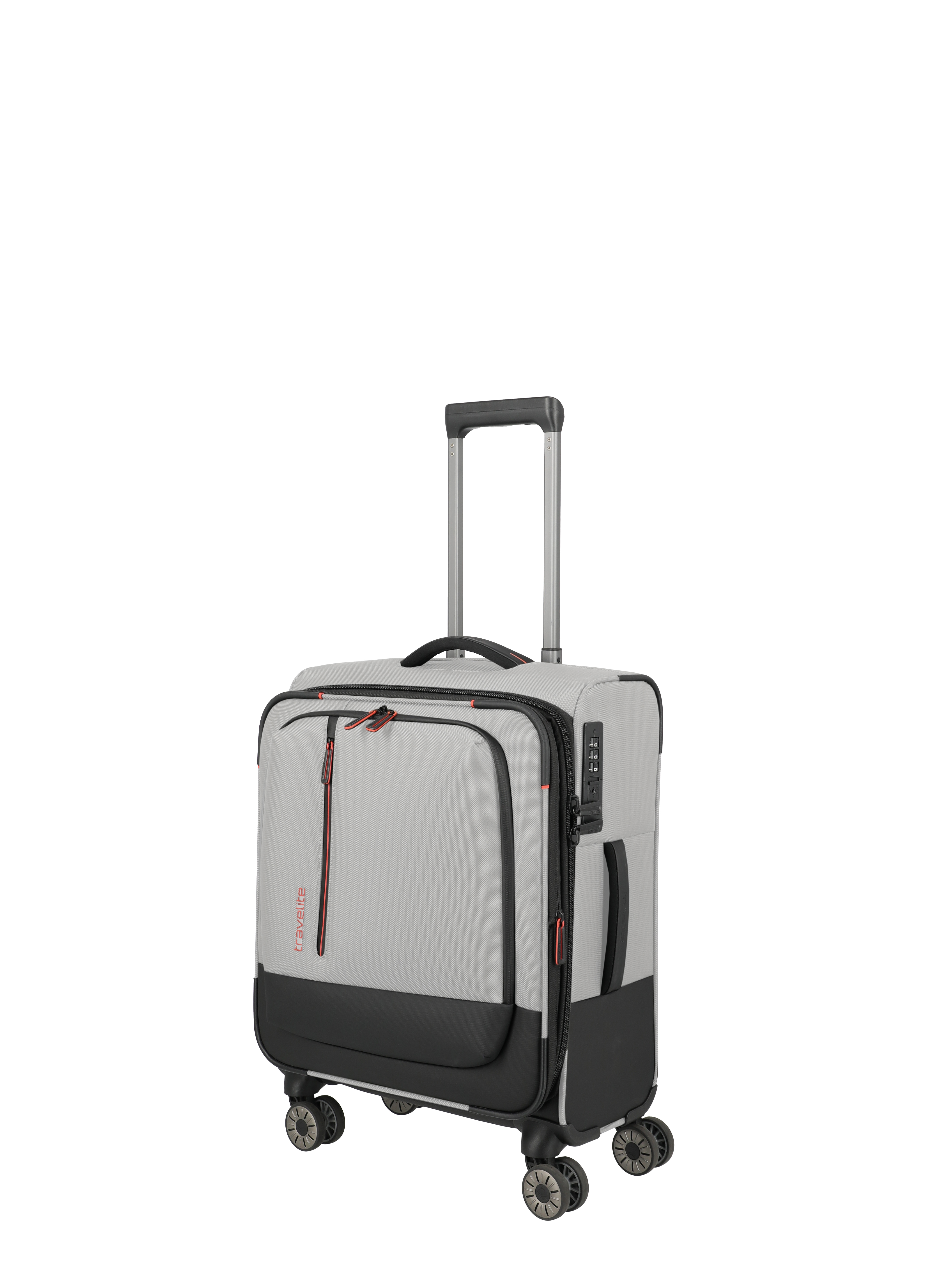 travelite Weichgepäck-Trolley "CROSSLITE Reisekoffer Weichgepäck" 42 l 4 Rollen Koffer, mit TSA-Schloss, wasserabweisendes Material
