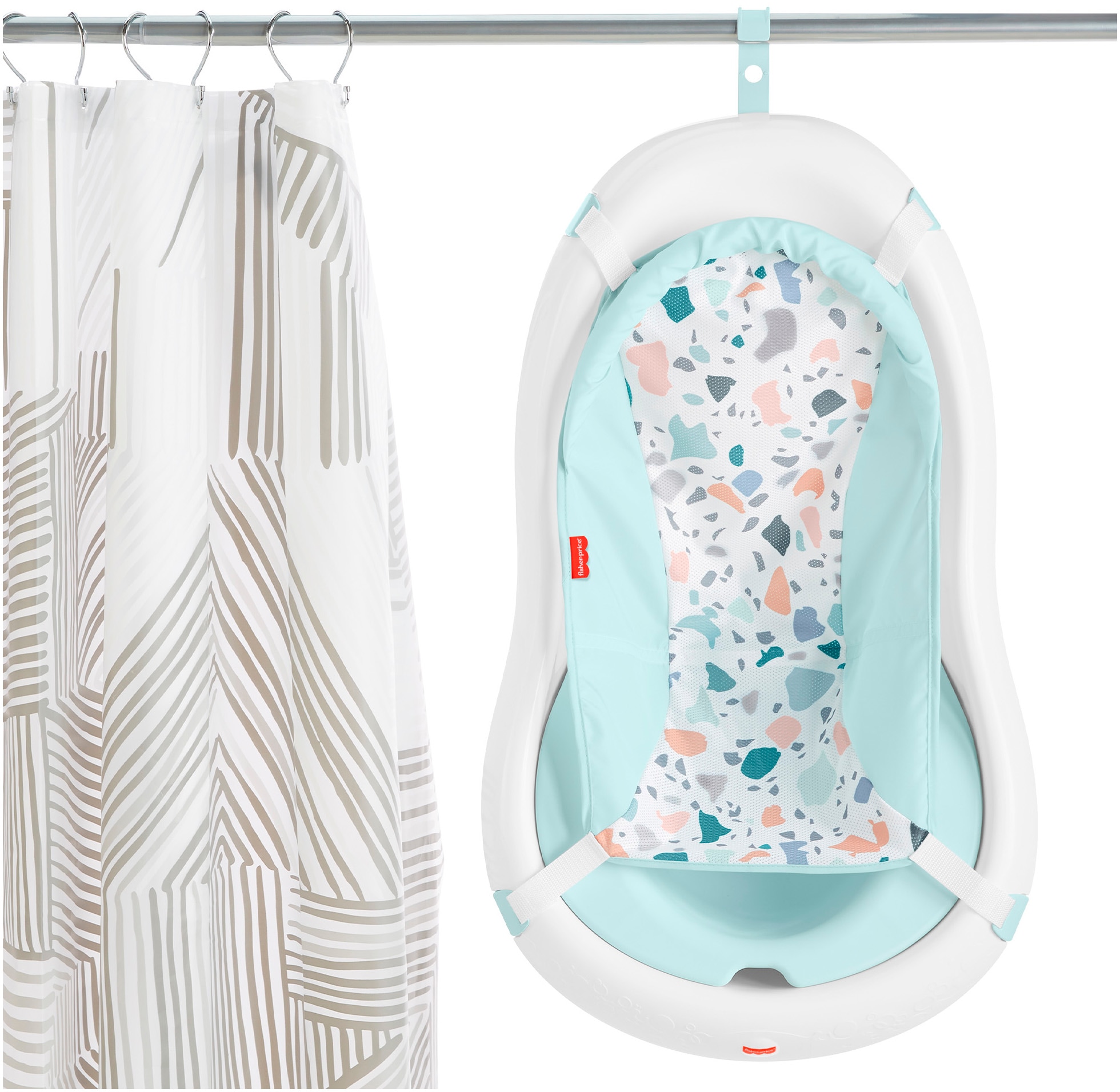 SIMBA Babybadewanne »Fisher Price 4-in-1 mit Neugeboreneneinsatz und Sitz« Höhe 21,5 cm