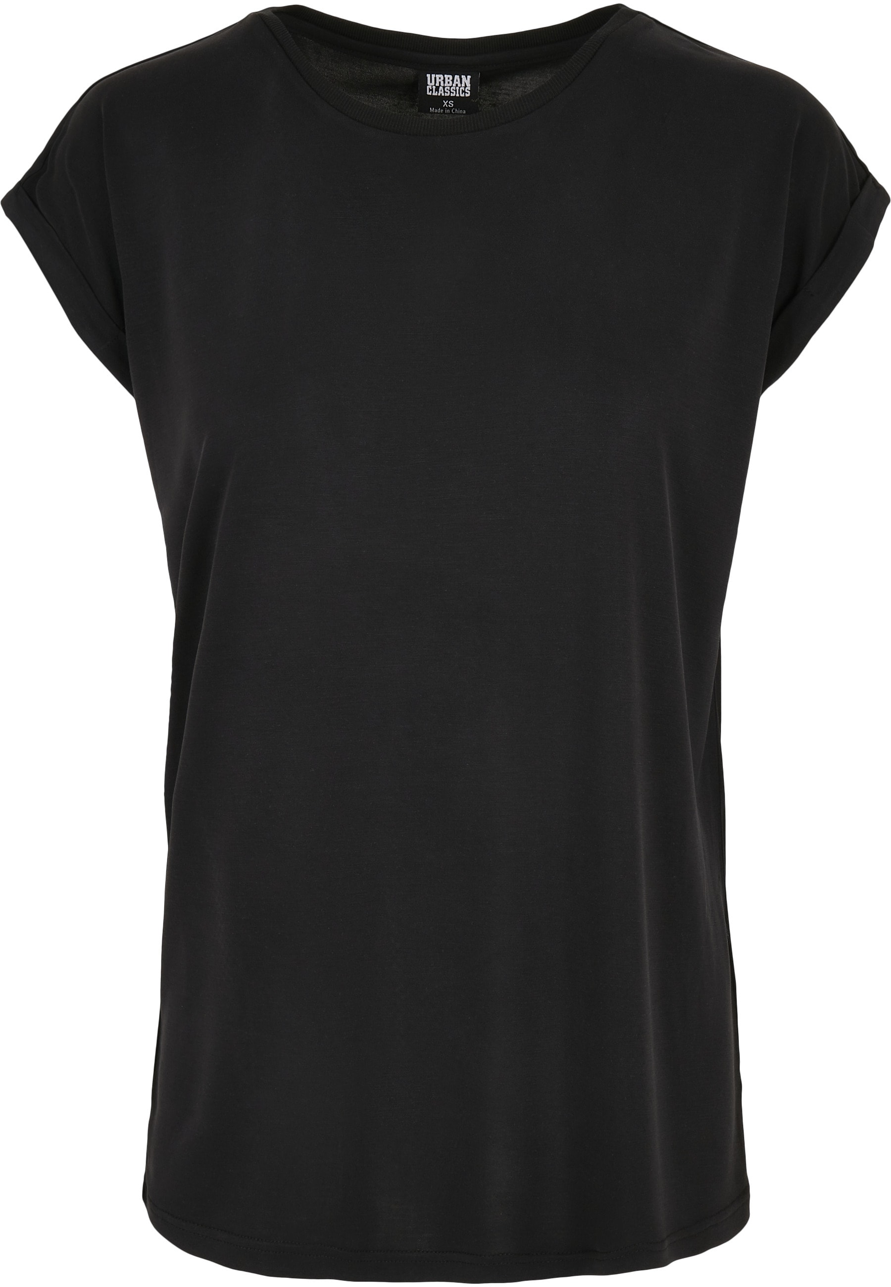 URBAN CLASSICS Kurzarmshirt "Urban Classics Damen Ladies Modal Extended Shoulder Tee" 1