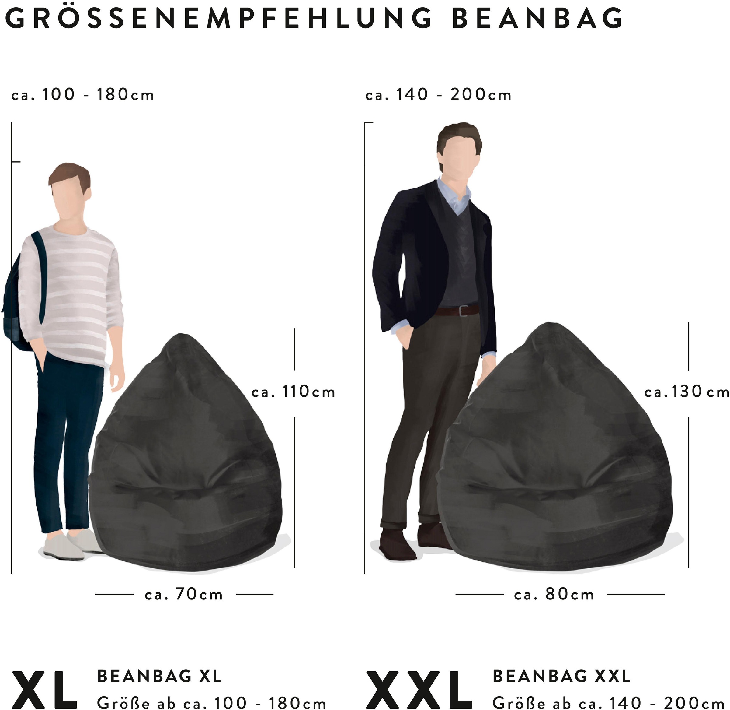 Sitting Point Sitzsack »SKINS XL«, Kunstfell