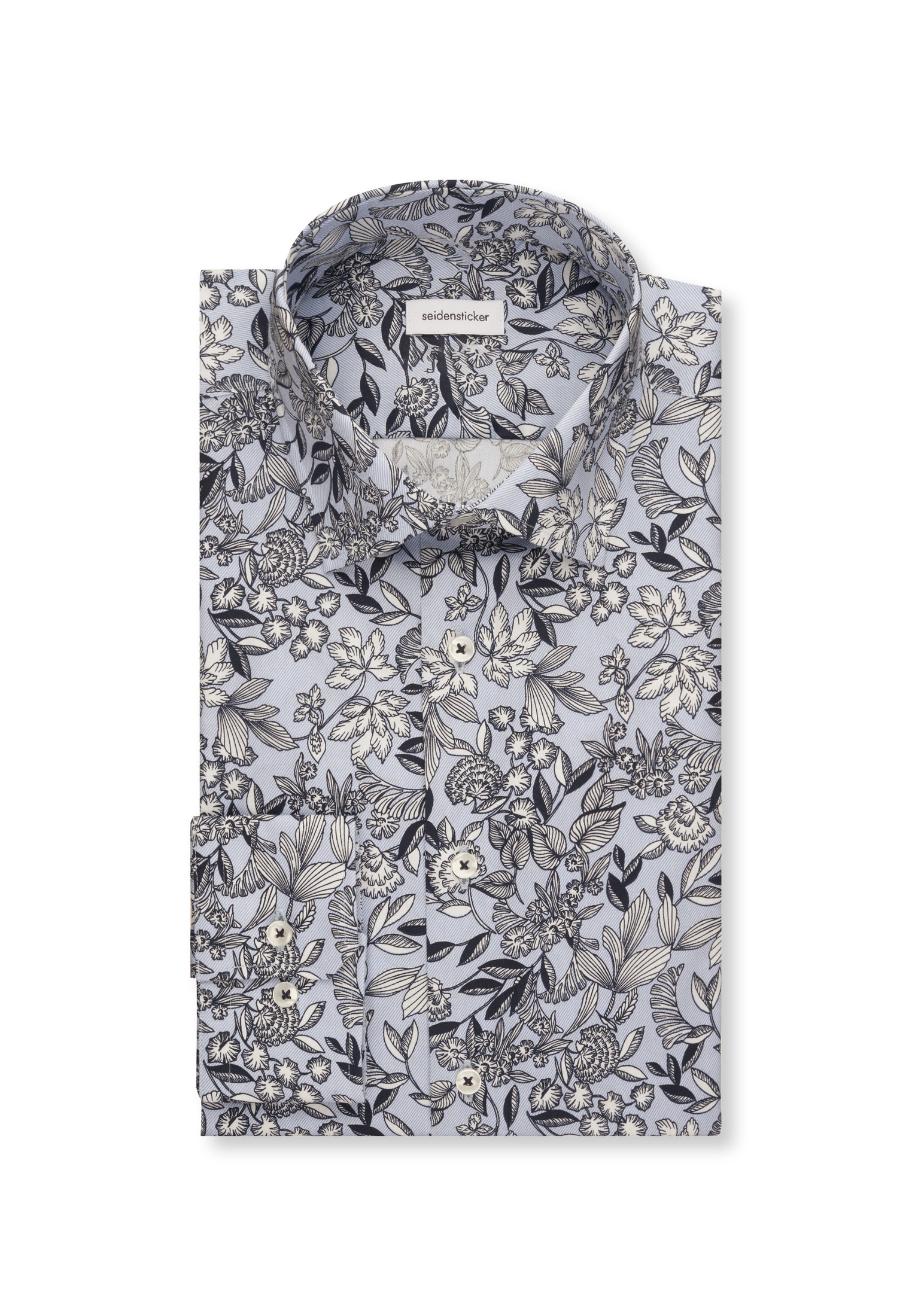 seidensticker Businesshemd »Slim« Slim 1/1 Kentkragen Druck
