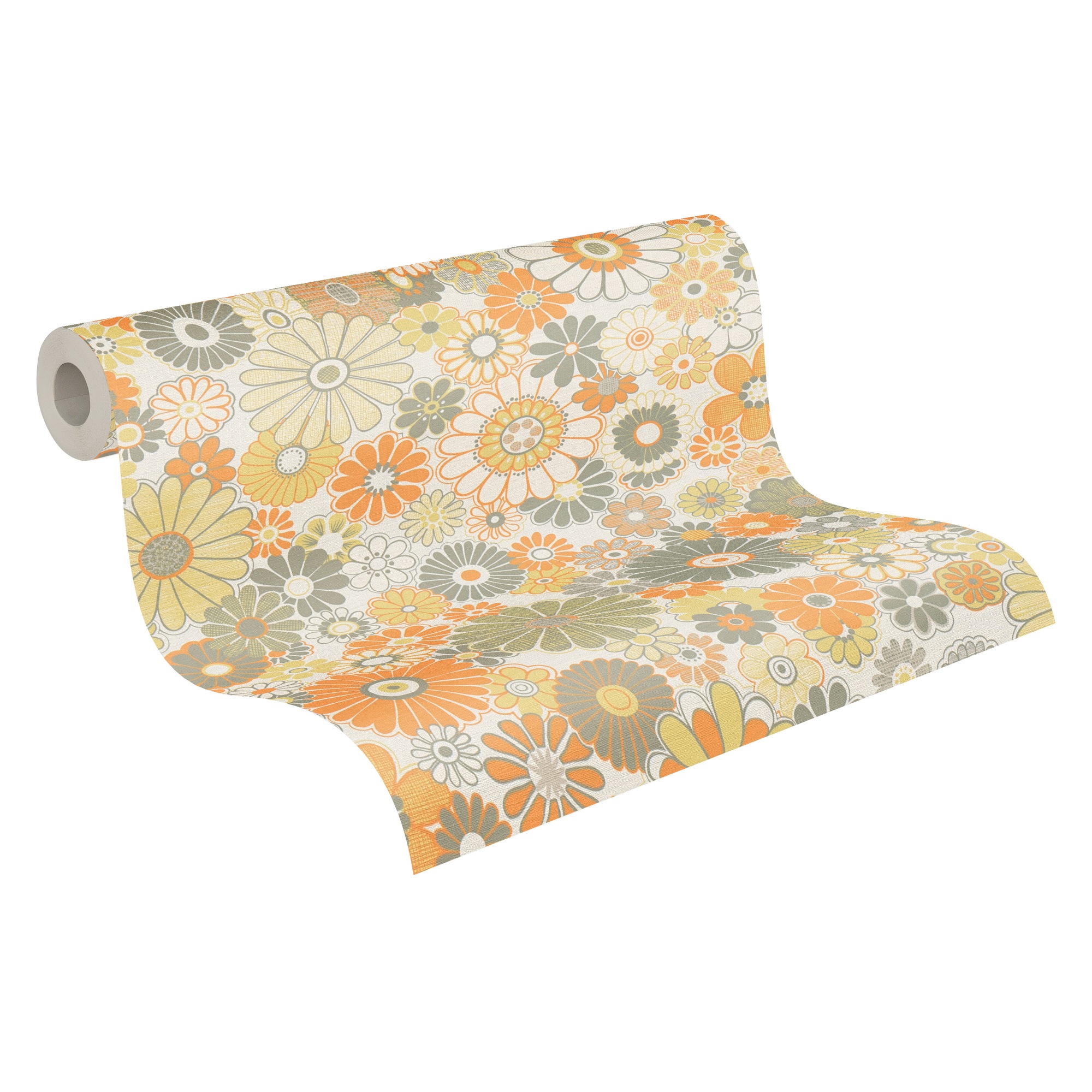 A.S. Création Vliestapete »Retro Chic florale Tapete Mustertapete Retro Blumen«, matt, Vintage Vliestapete für Schlafzimmer Küche Wohnzimmer Floral Design