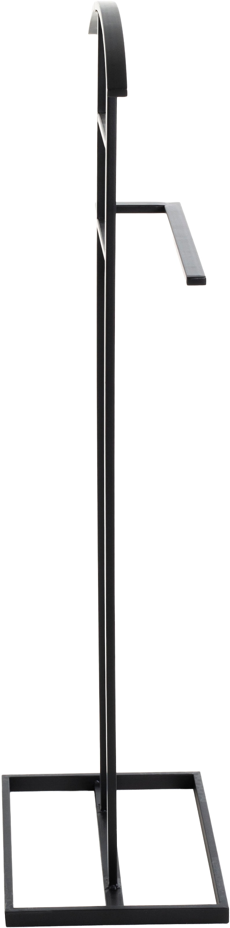 HAKU Herrendiener »Anzugständer, Dressboy, Kleiderboy, Kleiderbutler, Stiller Diener« freiform - aus Metall schwarz -B/T/H 45/26/101 cm