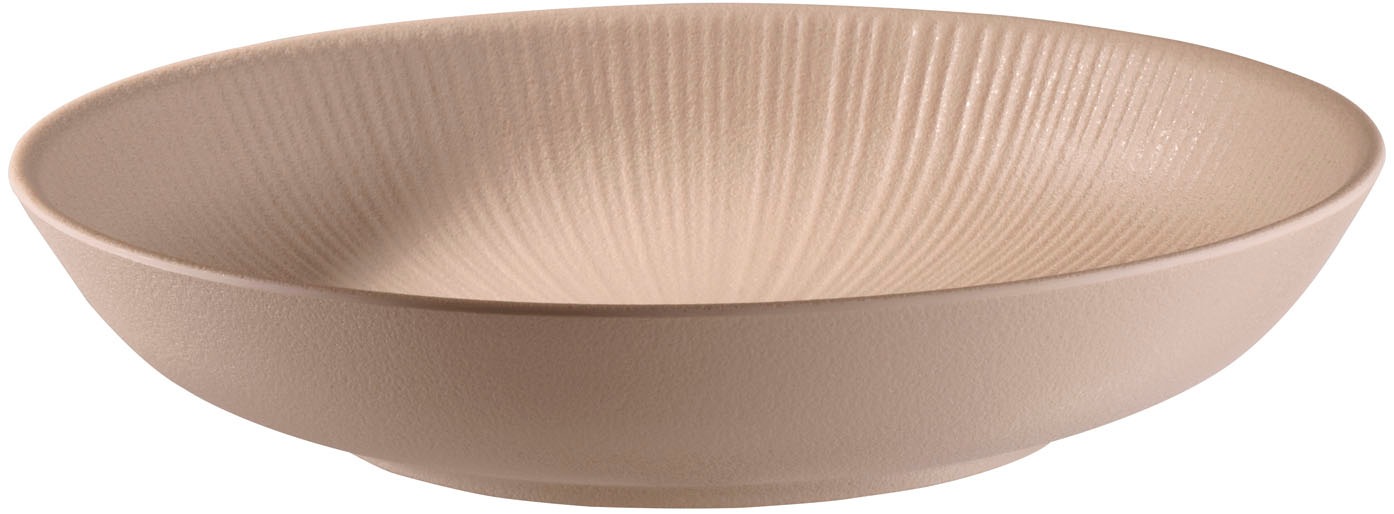 APS Schale "Schüssel "NERO", 0,8 Liter, Ø 22,5 cm, Höhe 4,5 cm", Ø 22,5cm, beige, Schüsseln, aus Melamin