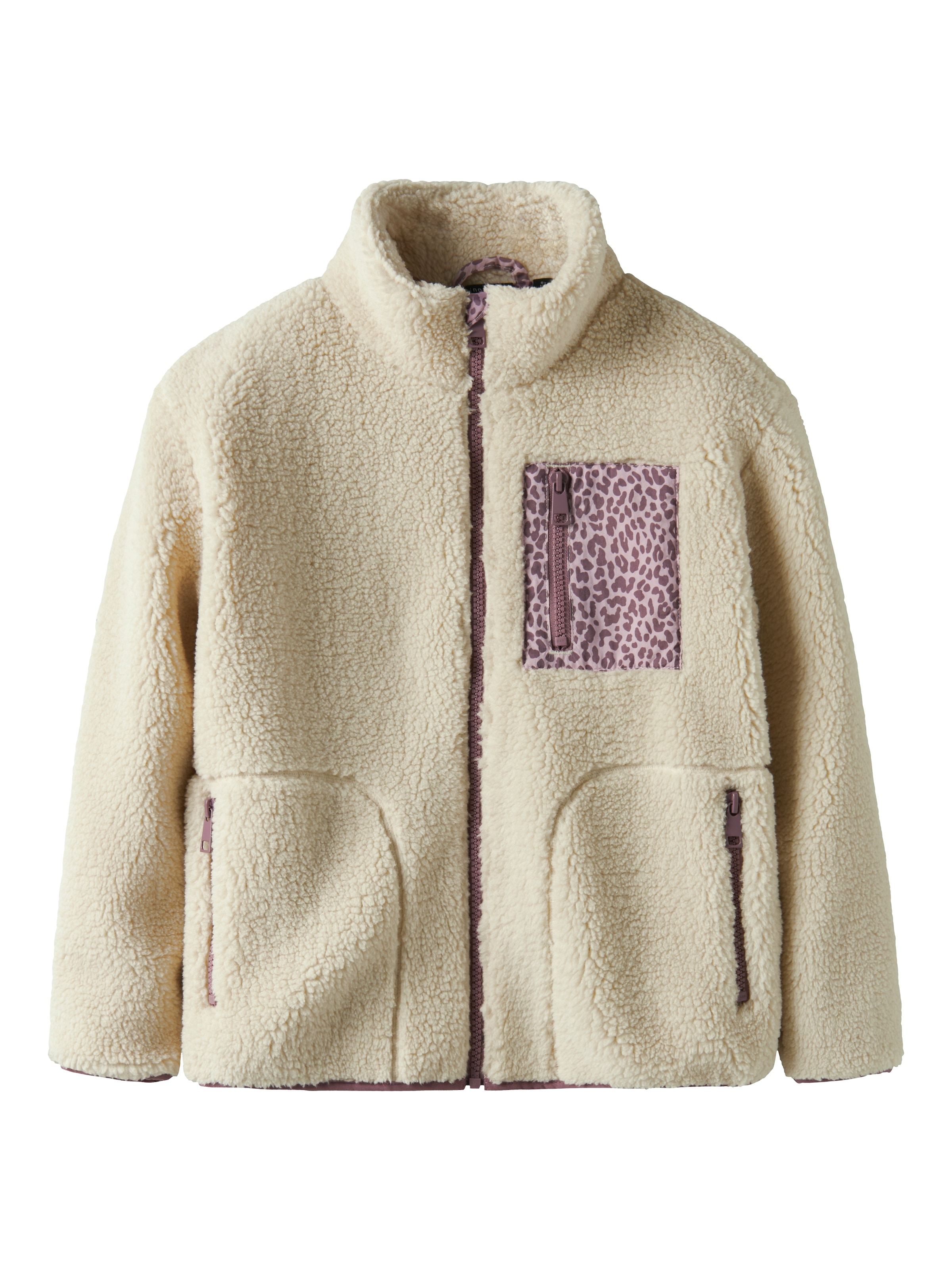 Name It Outdoorjacke »NKFMONICA TEDDY JACKET«, ohne Kapuze