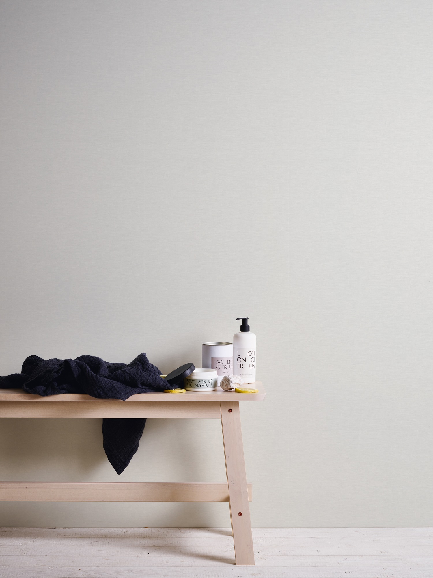 A.s.creations - Papier peint pour cuisine & salle de bain blanc Tapisserie unie blanche déco scandinave Papier peint moderne & tendance intissé