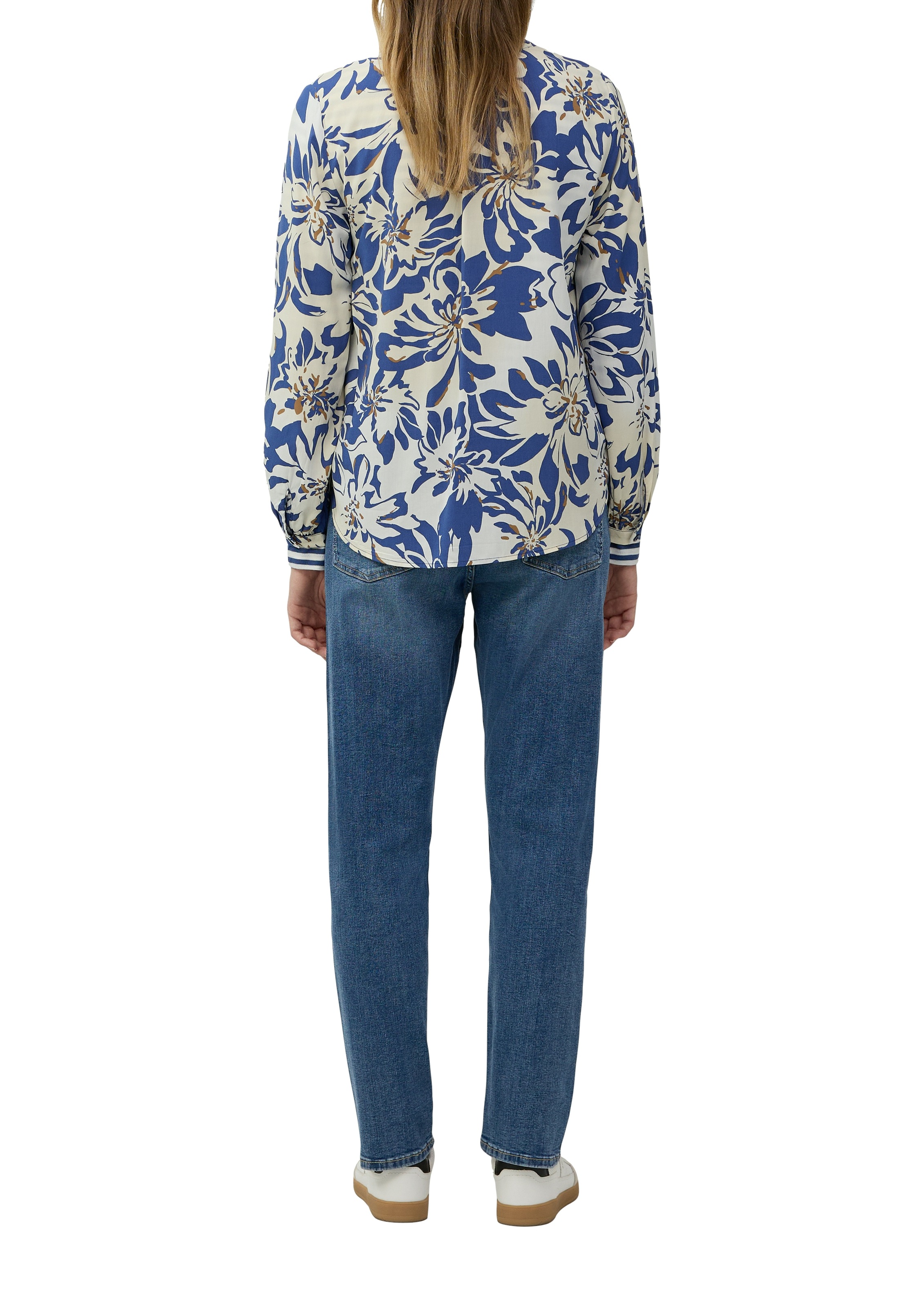 s.Oliver Klassische Bluse, mit All-Over Print