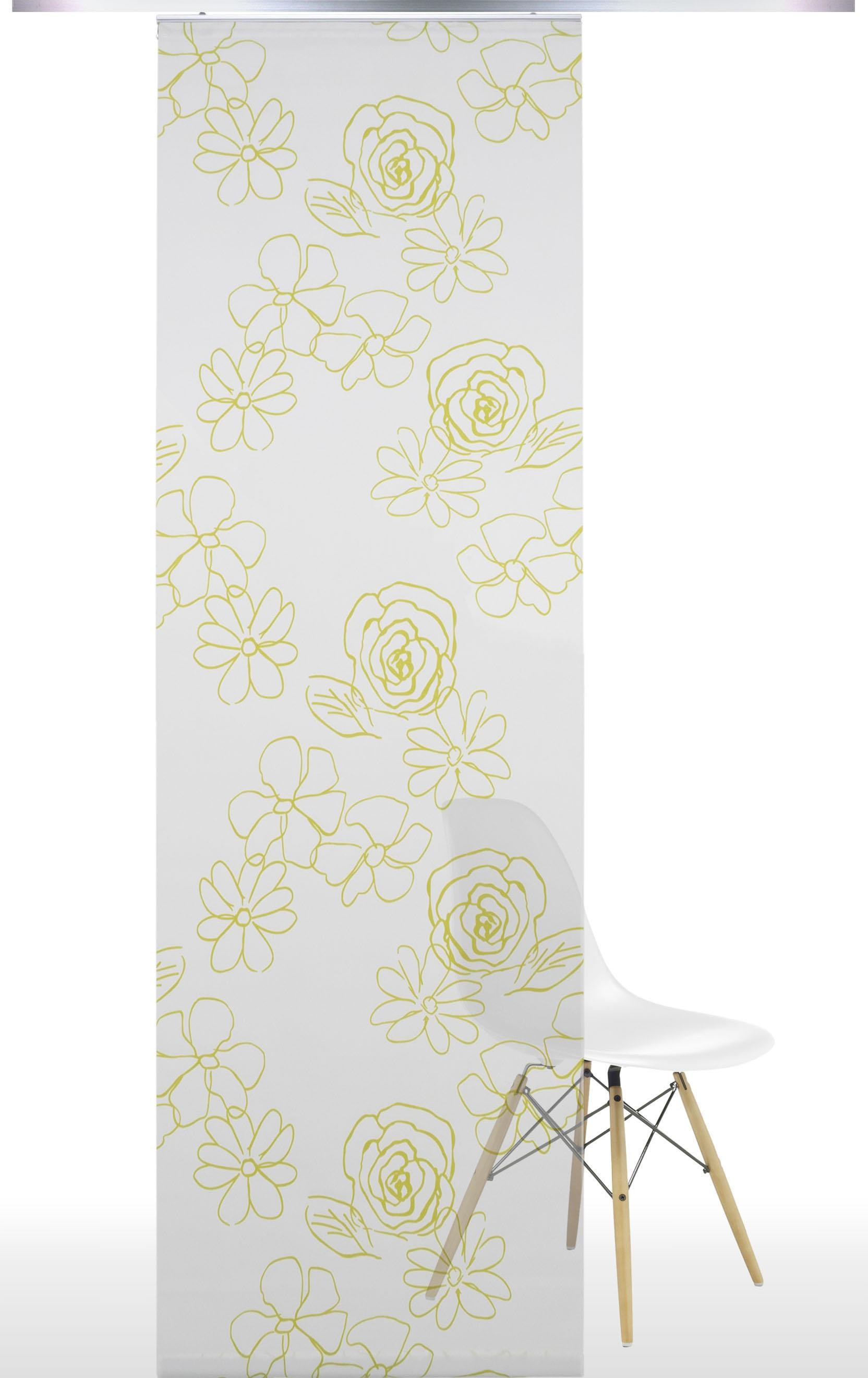 Liedeco Schiebegardine Klettband 1 Stk. tlg. HxB: 245x60, ohne Paneelwagen günstig online kaufen