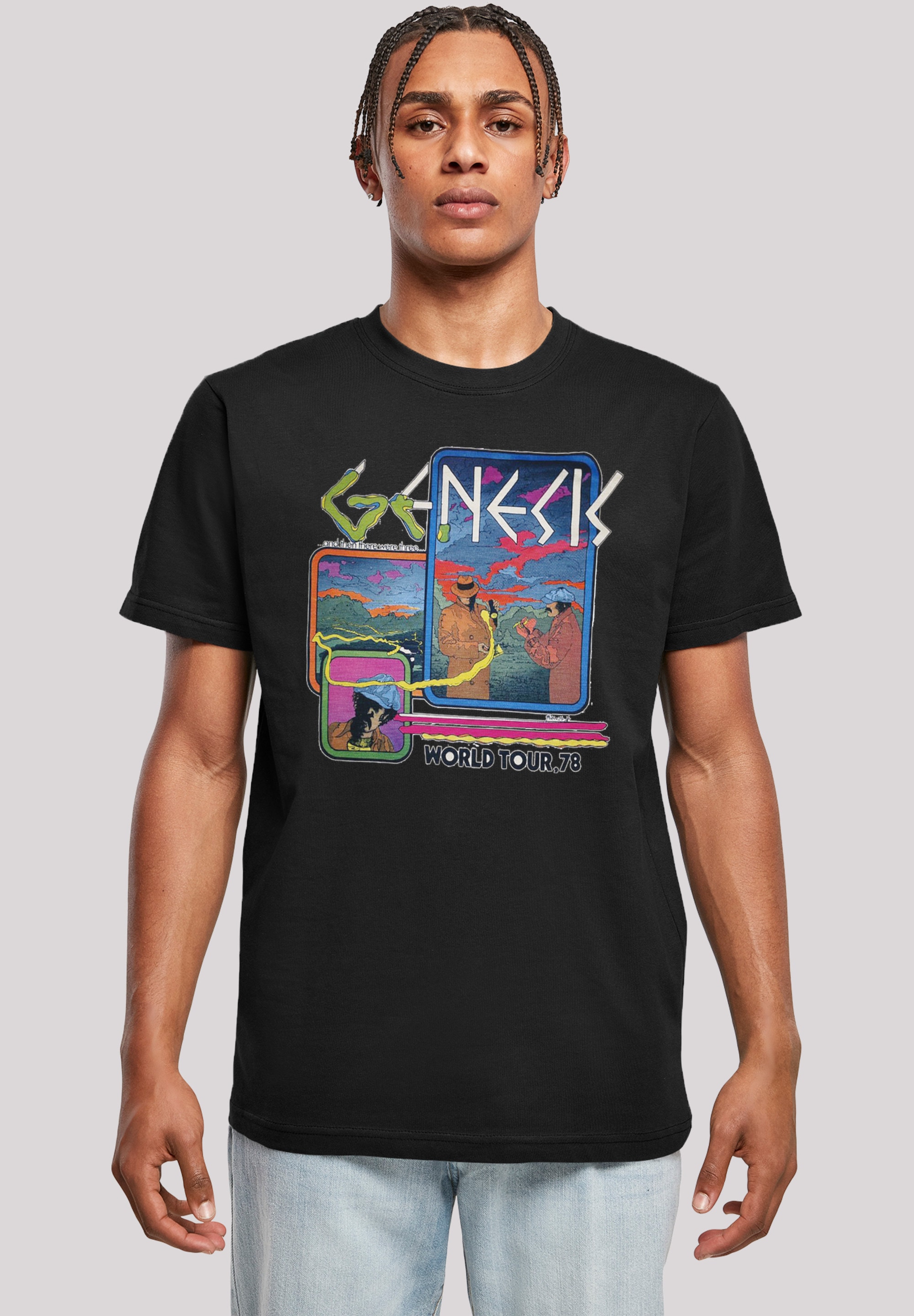 T-Shirt »Genesis World Tour 78«, Herren,Premium Merch,Regular-Fit,Basic,Bandshirt