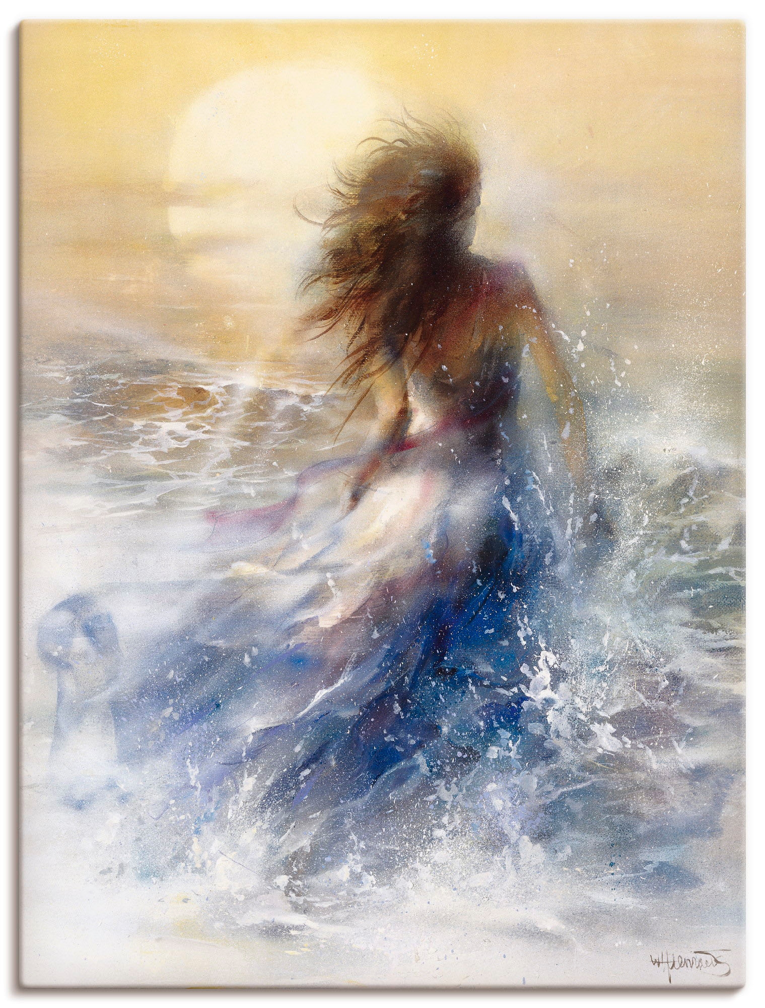 Artland Wandbild "Sommer I" Frau 1 Stk. tlg. als Leinwandbild, Poster in ve günstig online kaufen