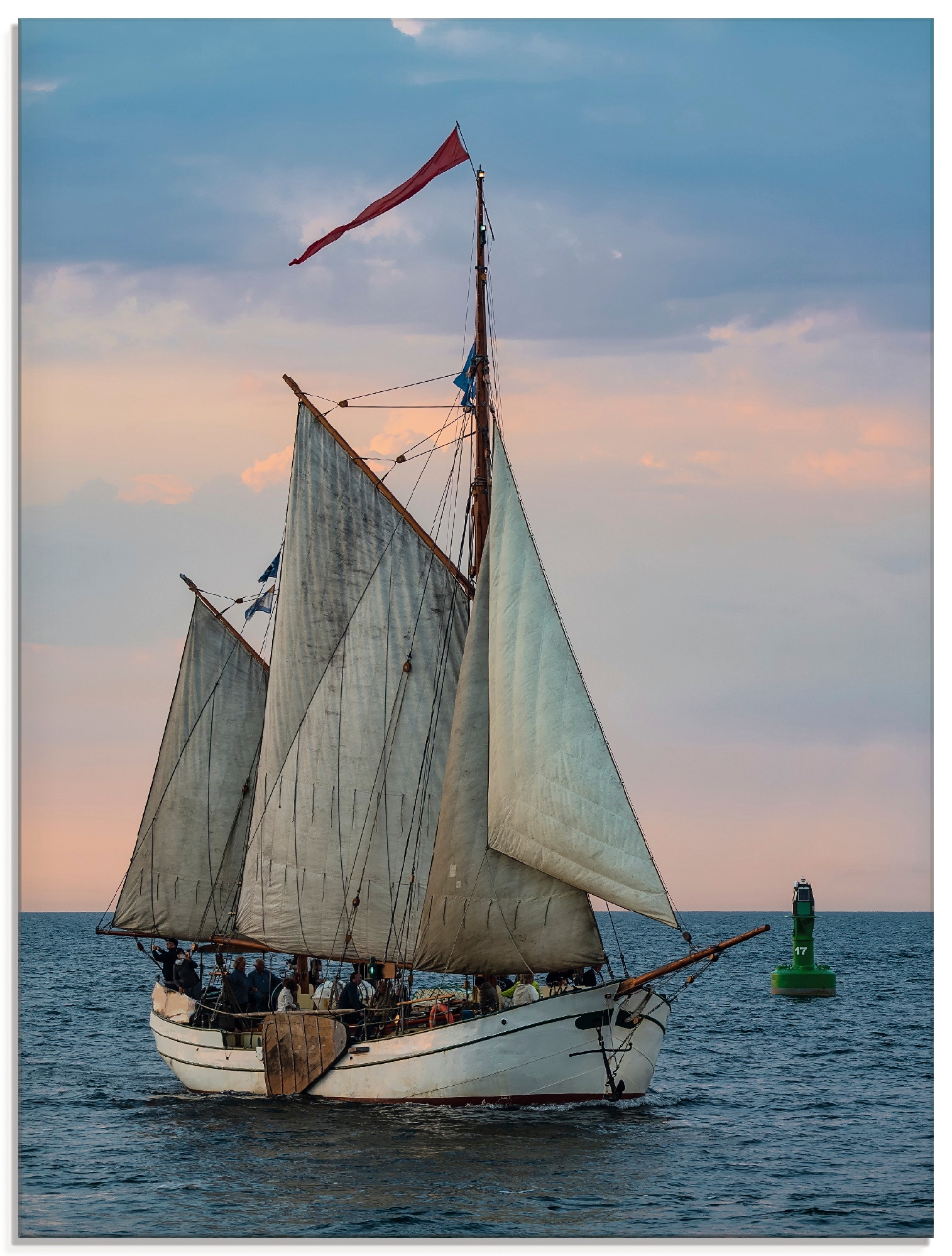 Glasbild »Segelschiff Hanse Sail in Rostock III«, Boote & Schiffe, (1 St.), in...