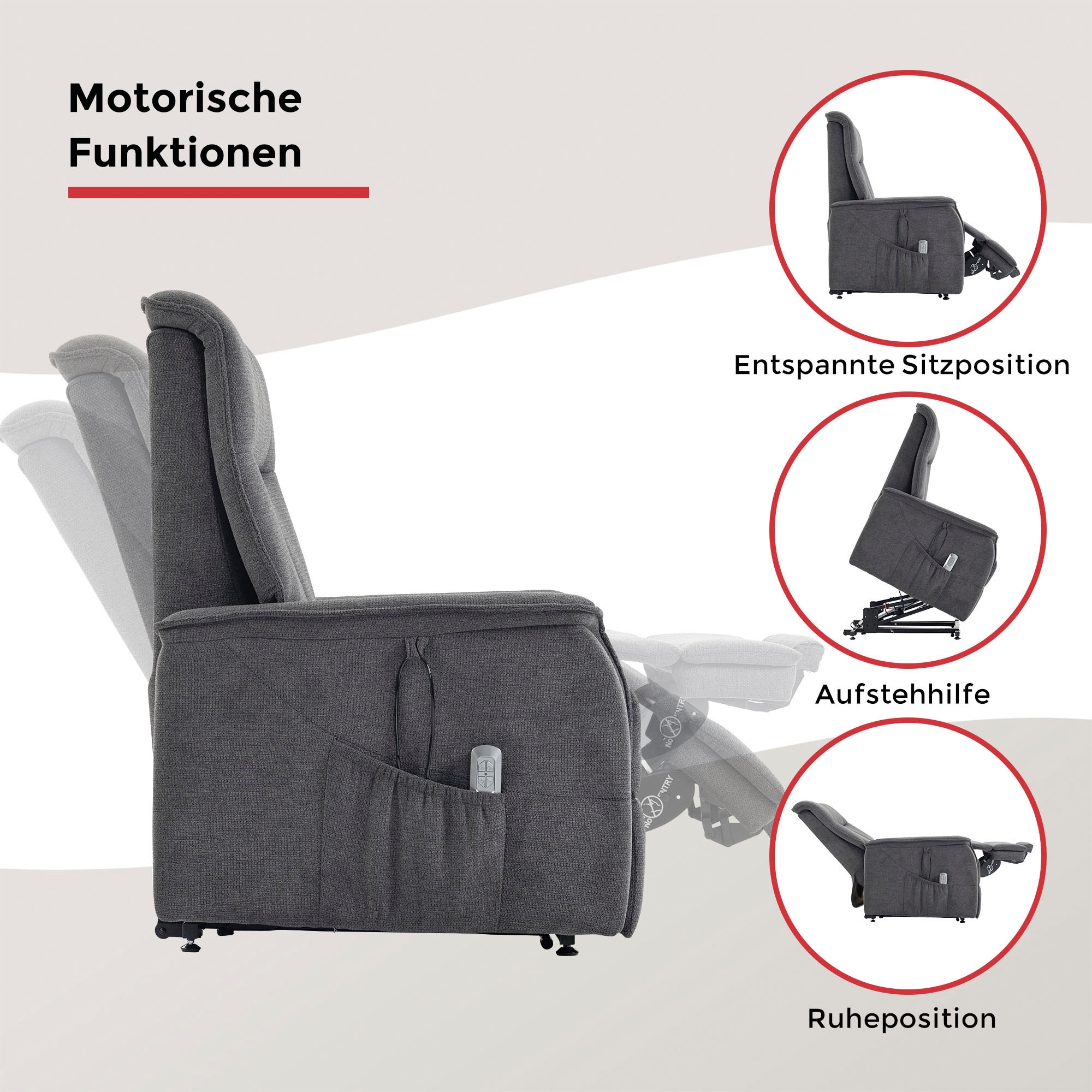 Duo Collection TV-Sessel »Avola 2« Bis zu 200 kg belastbare, 2 Motoren
