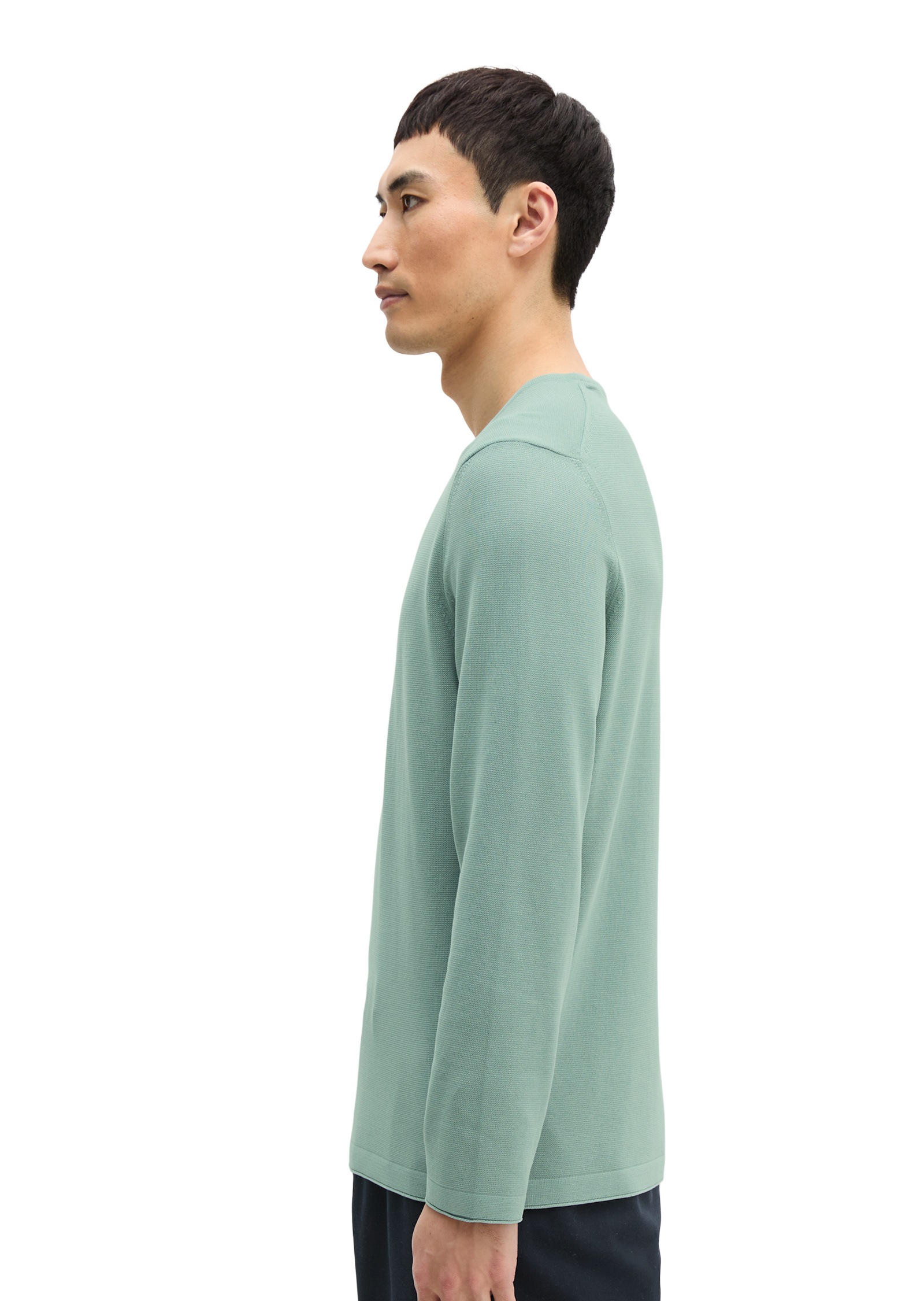 Marc OPolo Rundhalspullover "aus zertifizierter Bio-Baumwolle" günstig online kaufen